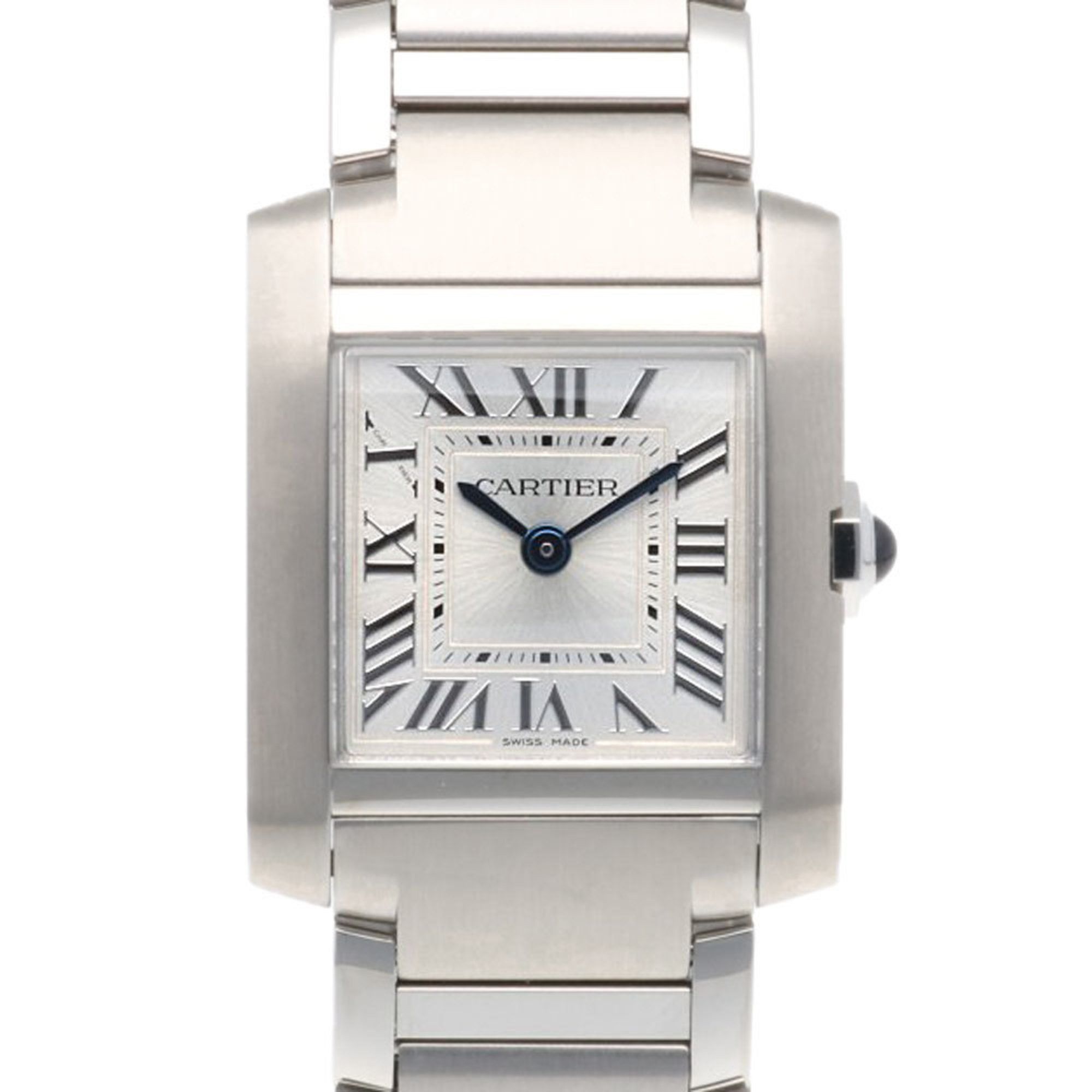 Cartier Tank Francaise SM Watch Stainless Steel 4472 Quartz Ladies CARTIER