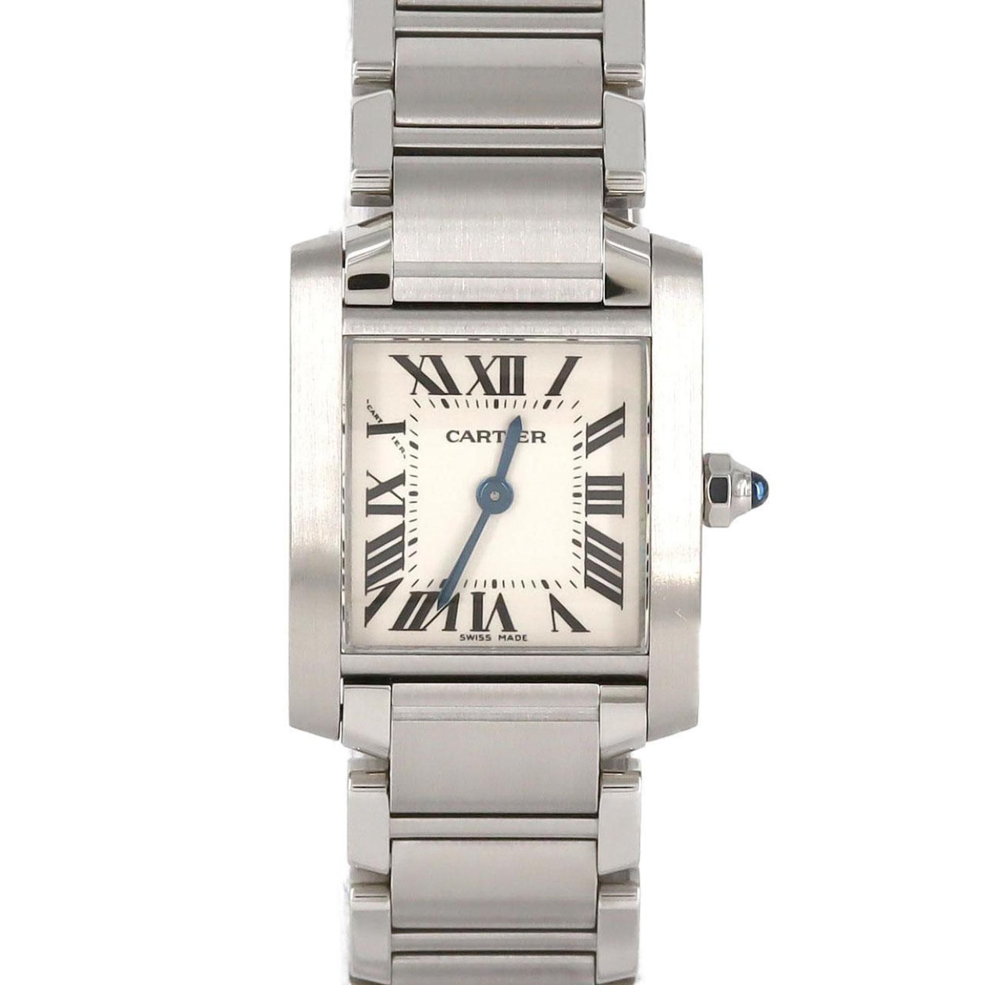 Cartier Tank Francaise SM W51008Q3 SS Wristwatch Quartz