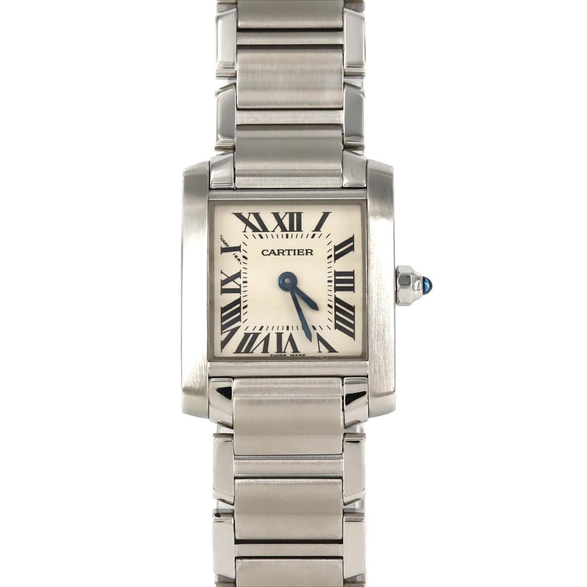 Cartier Tank Francaise SM W51008Q3 SS Wristwatch Quartz