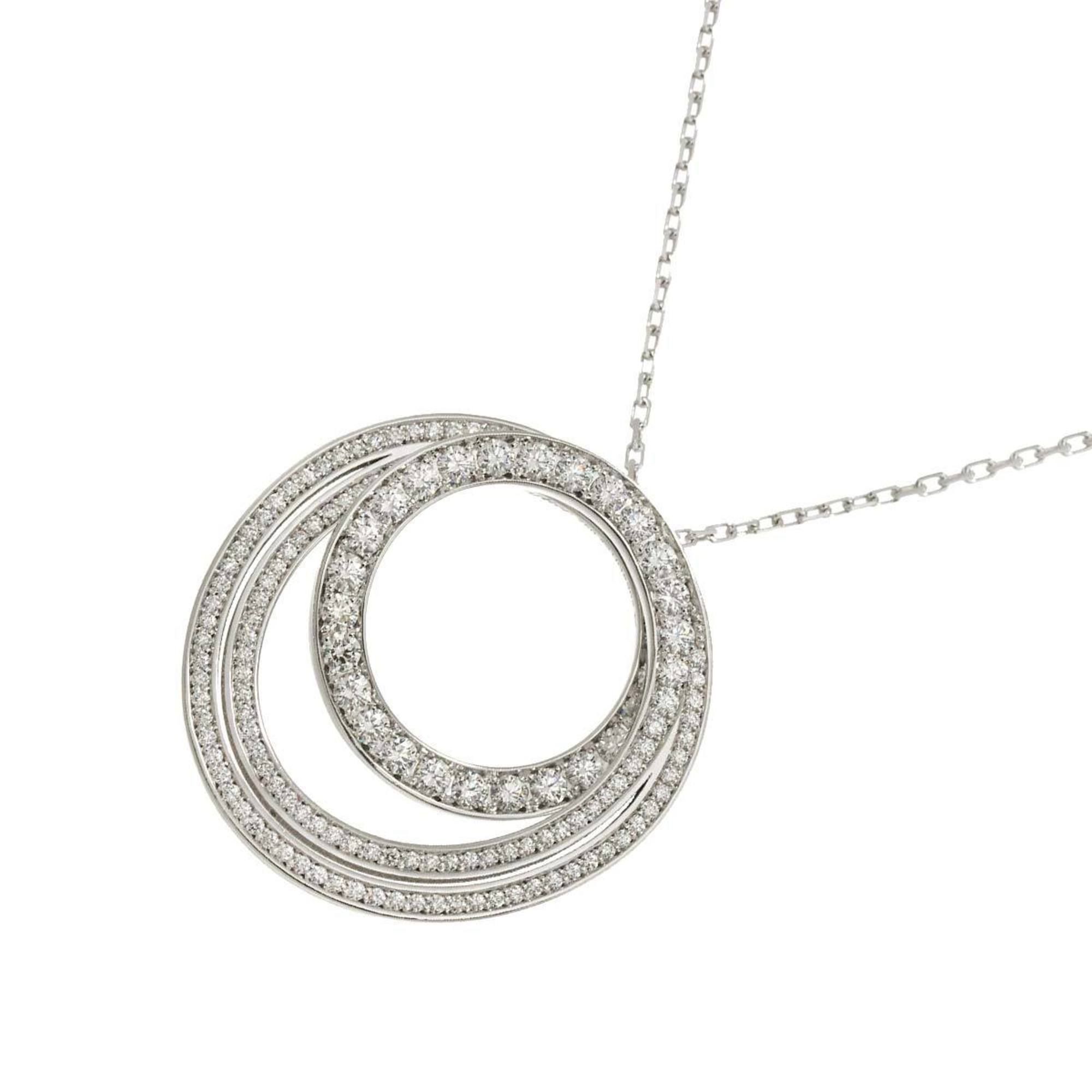 Cartier Etincelle de Diamond Necklace 50cm K18 WG White Gold 750