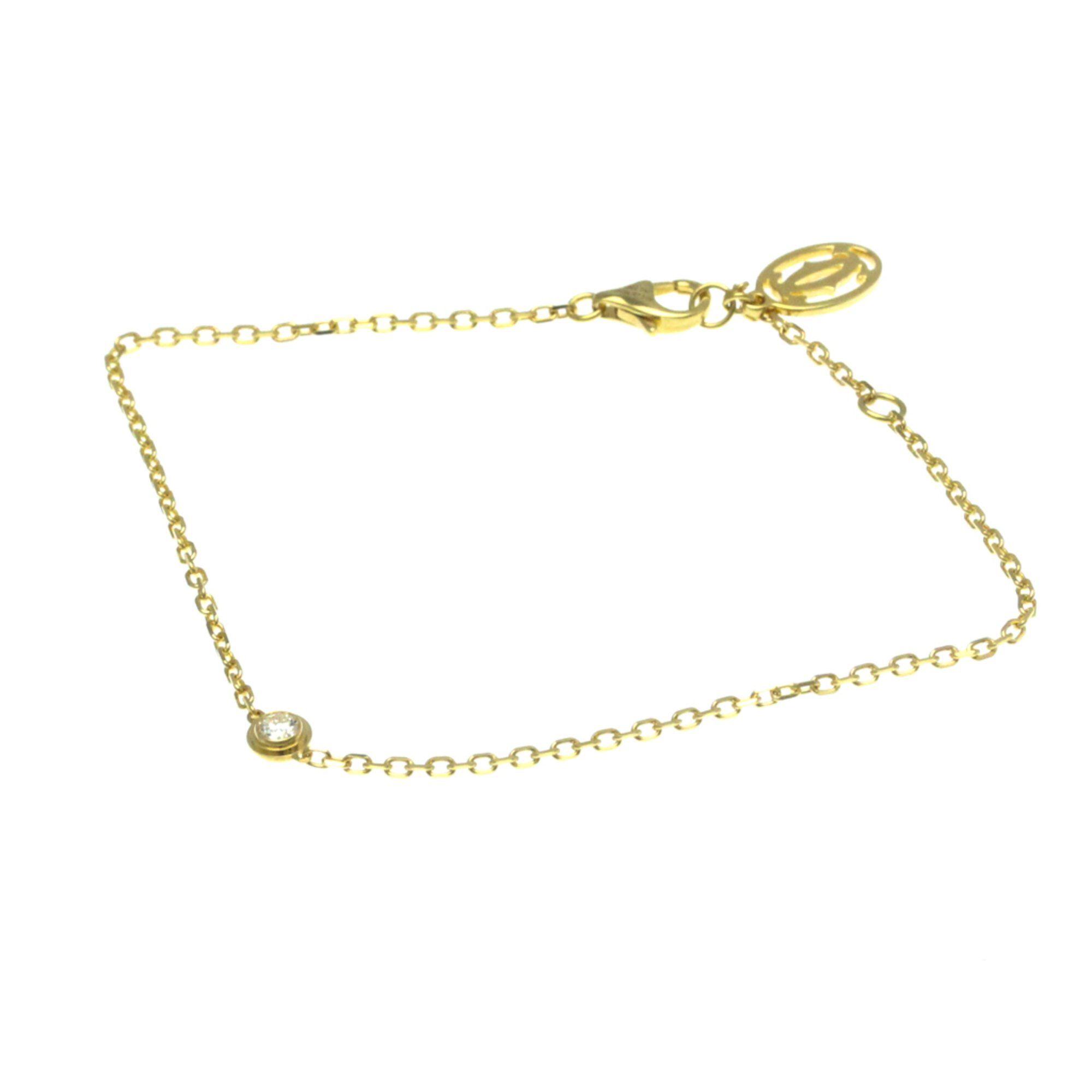 Cartier D'Amour Bracelet SM B6043300 Yellow Gold (18K) Diamond Charm Bracelet Carat/0.09 Gold