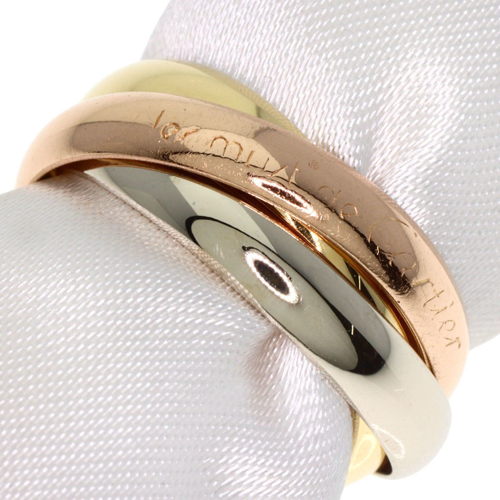 Cartier Trinity #52 Ring 18K Yellow Gold 18KWG 18KPG Women's CARTIER