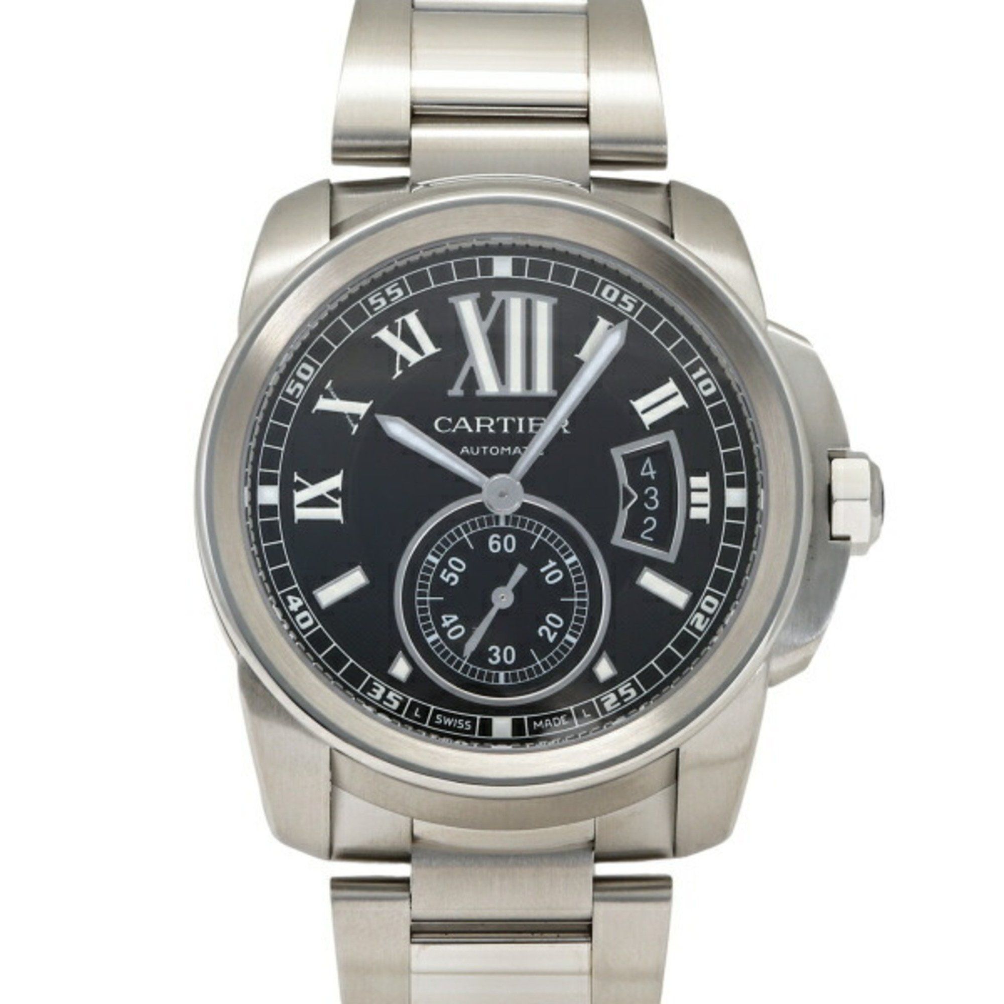 Cartier Calibre De W7100016 Black Dial Men's Watch __