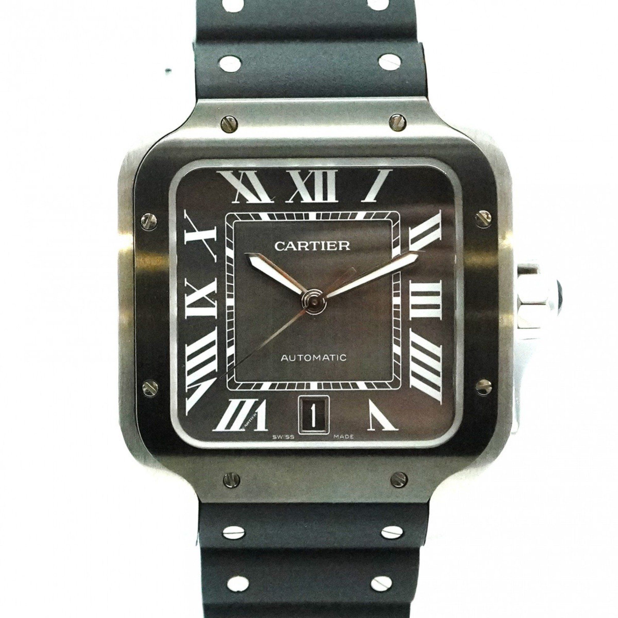 Cartier Santos WSSA0037 Grey Dial Men's Watch