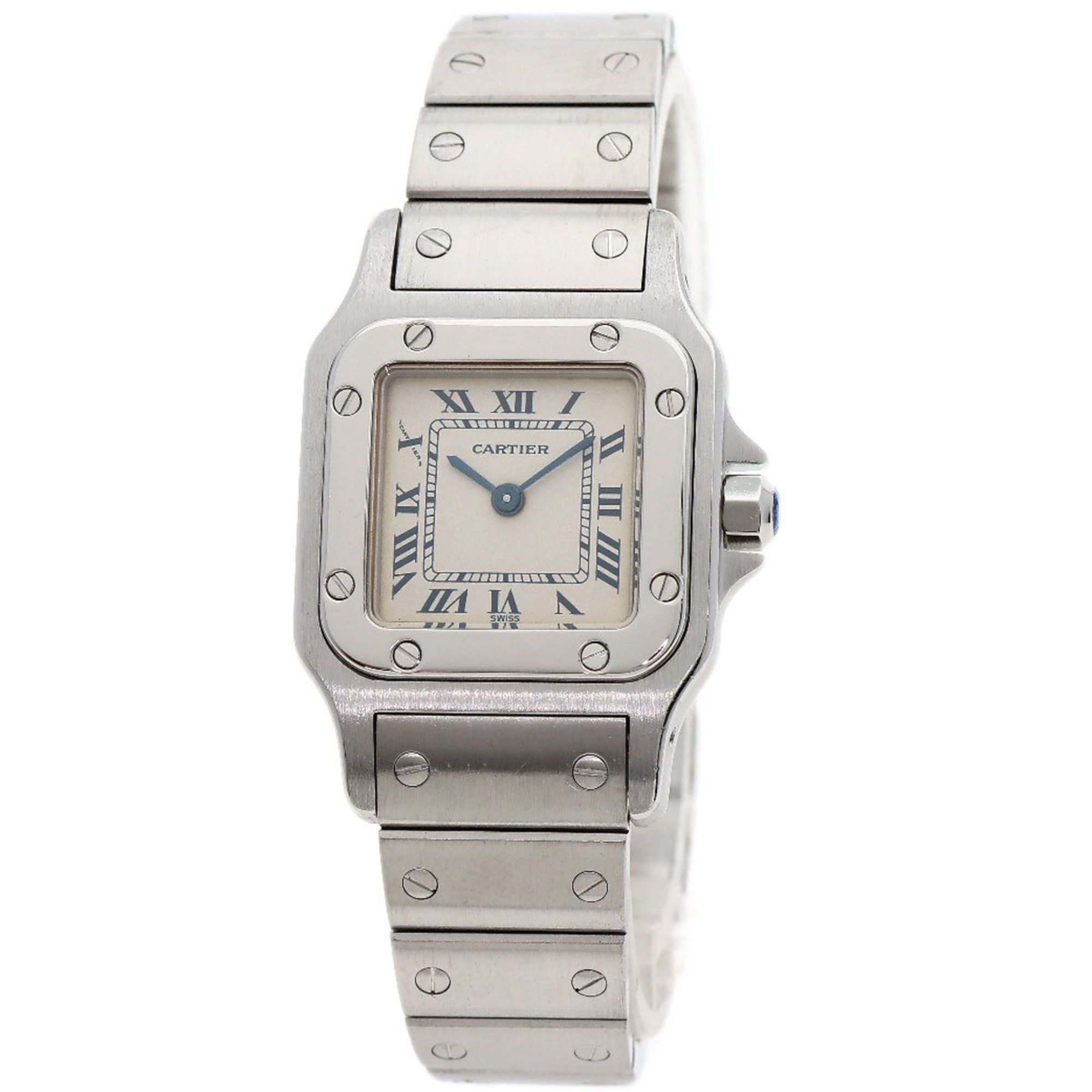 Cartier W20017D6 Santos Galbe SM Watch Stainless Steel SS Ladies CARTIER