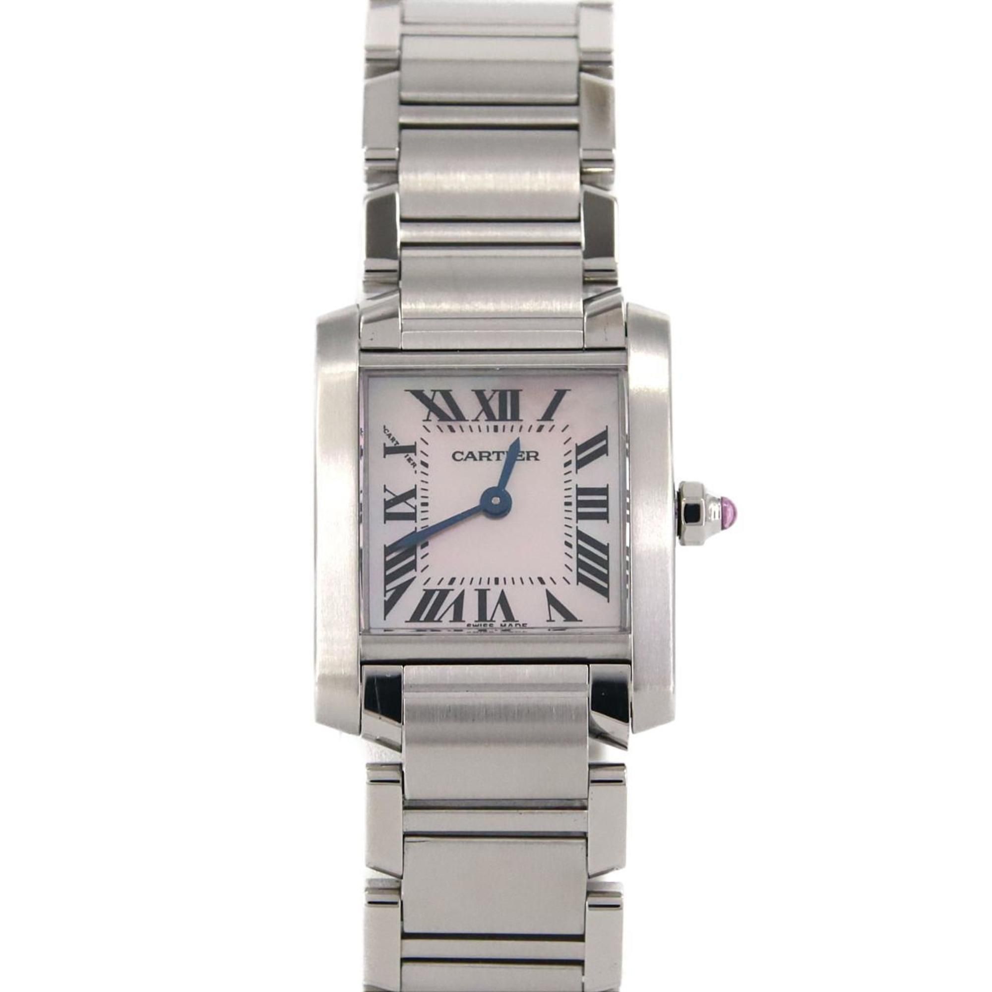Cartier Tank Francaise SM W51028Q3 SS Wristwatch Quartz