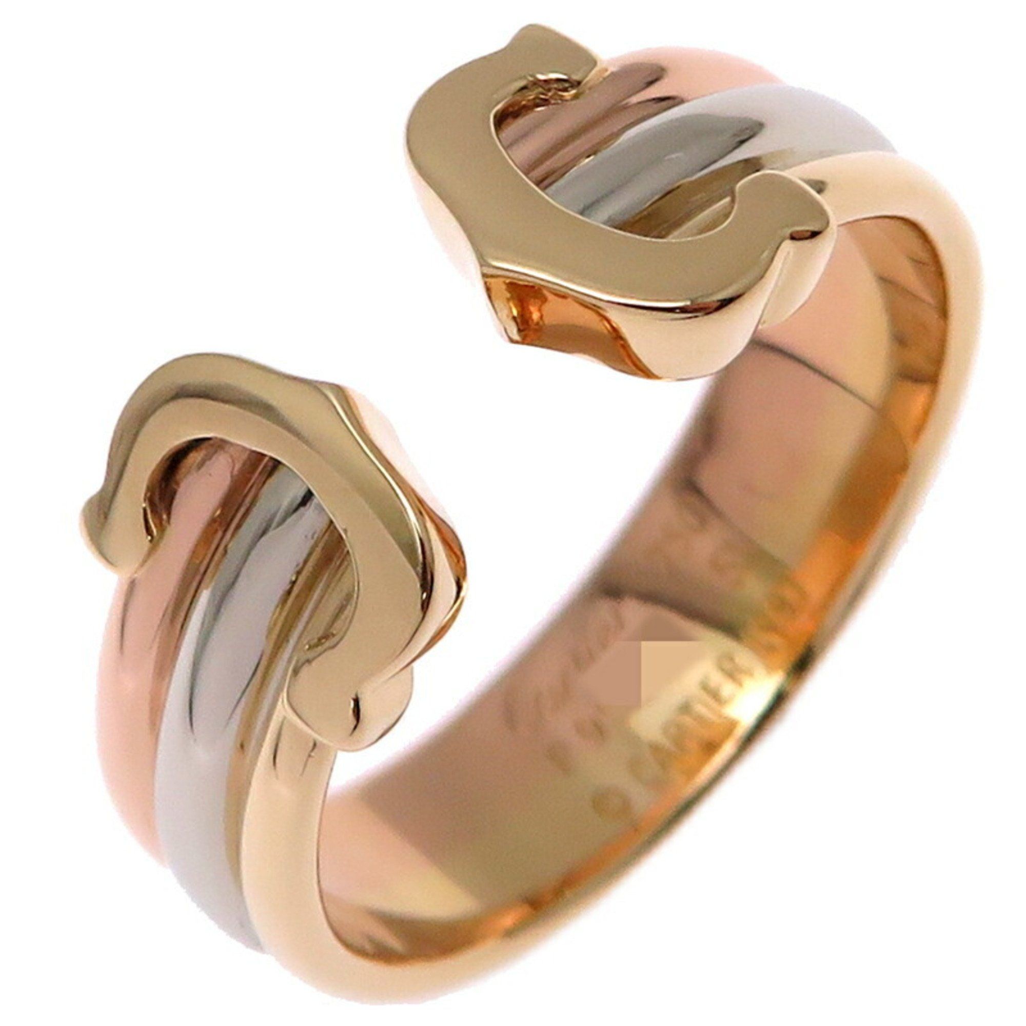 Cartier #51 2C Ladies Ring, 750 Yellow Gold, Size 12