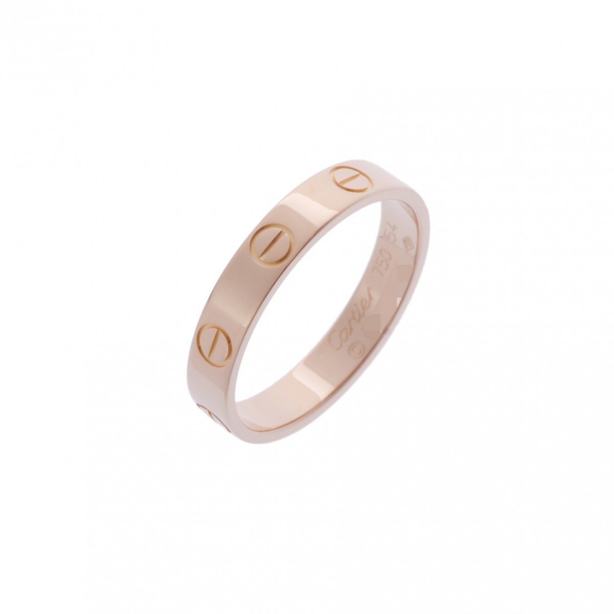 CARTIER Cartier Mini Love Ring #54 Size 13.5 Women's 18K Pink Gold PG