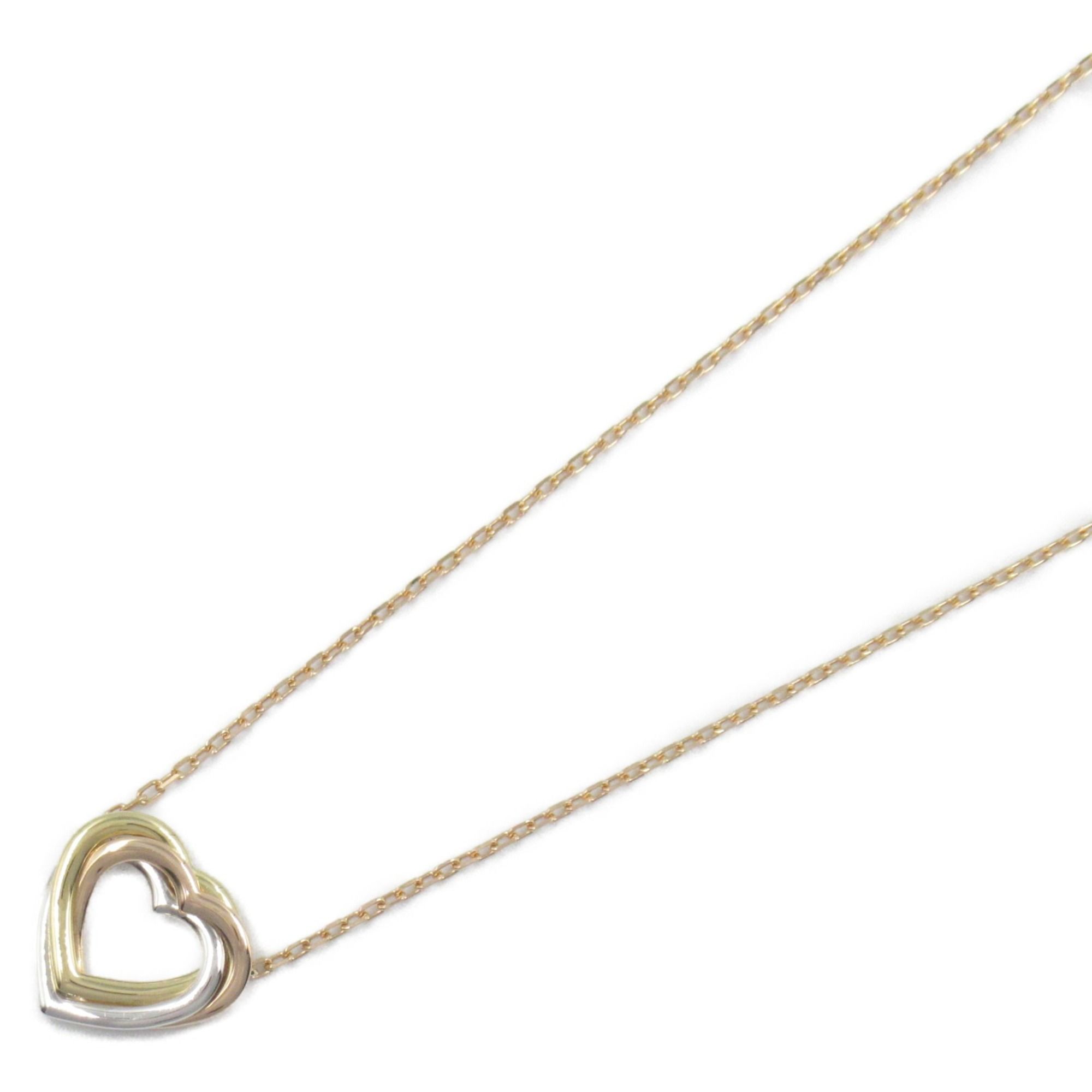 CARTIER Trinity Heart Necklace 18K (yellow gold) 18KWG (white 18KPG (pink Women's Gold