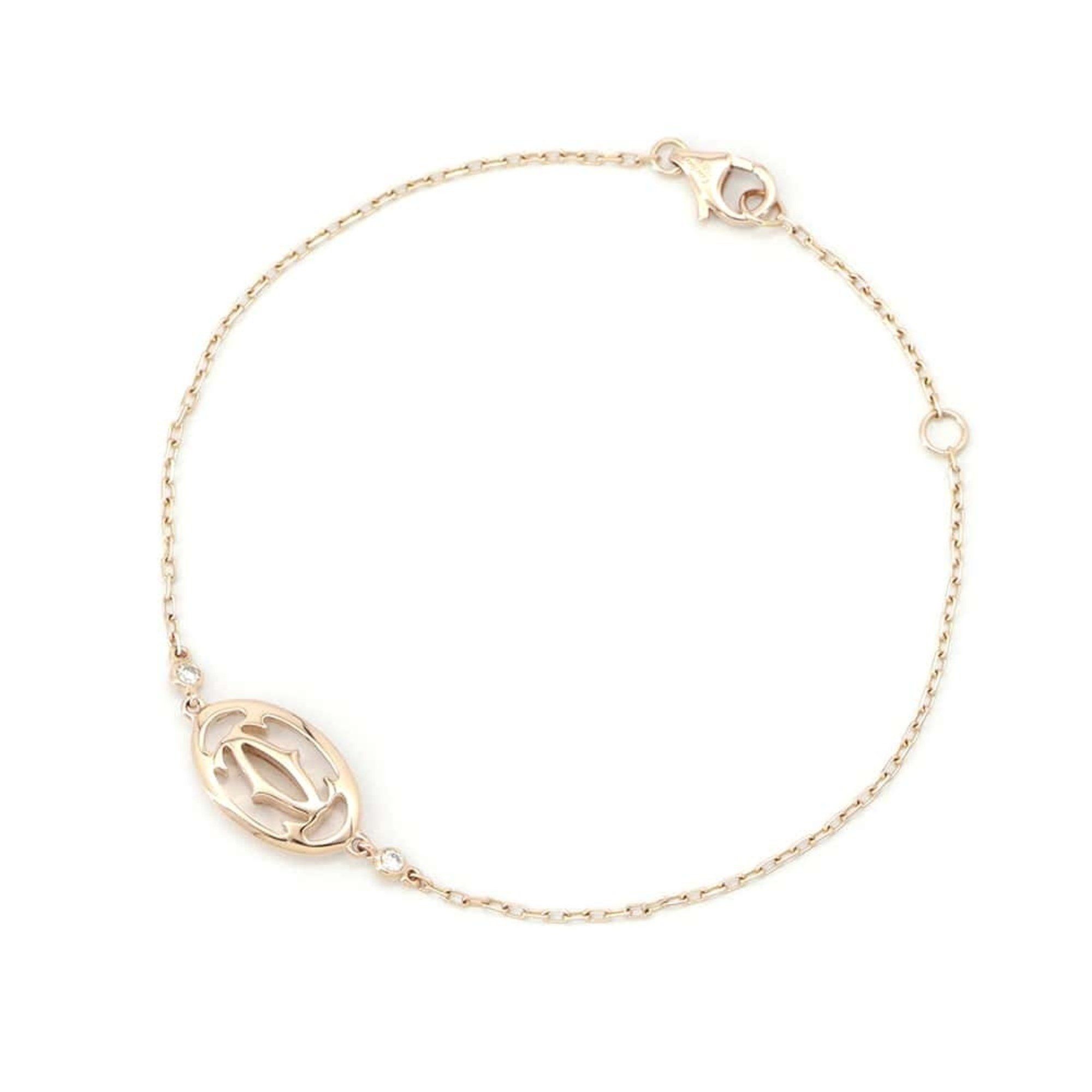 Cartier Bracelet Diamond 2P 0.04ct K18PG Pink Gold B6038000
