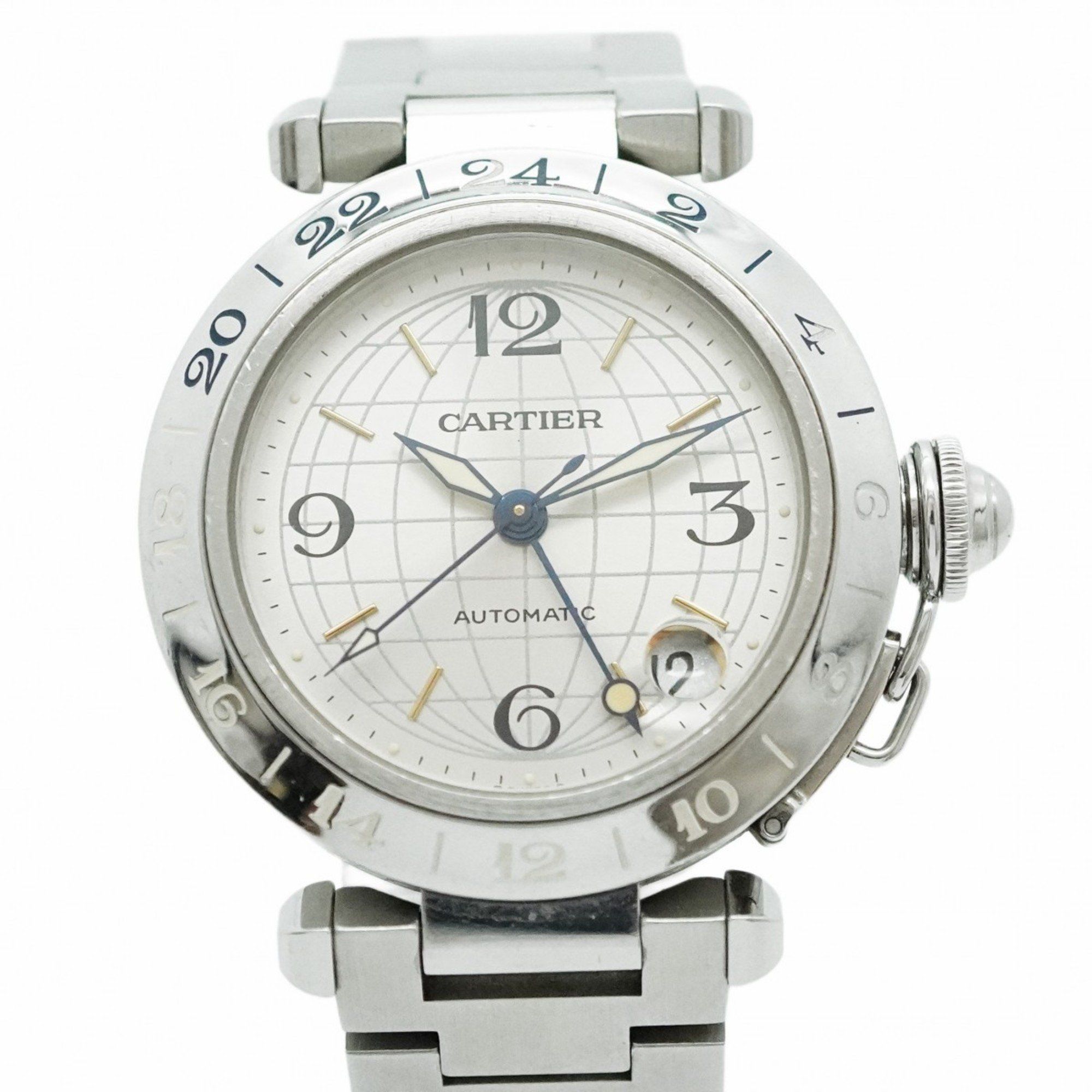 Cartier Pasha C W31029M7 Silver Dial Watch for Men