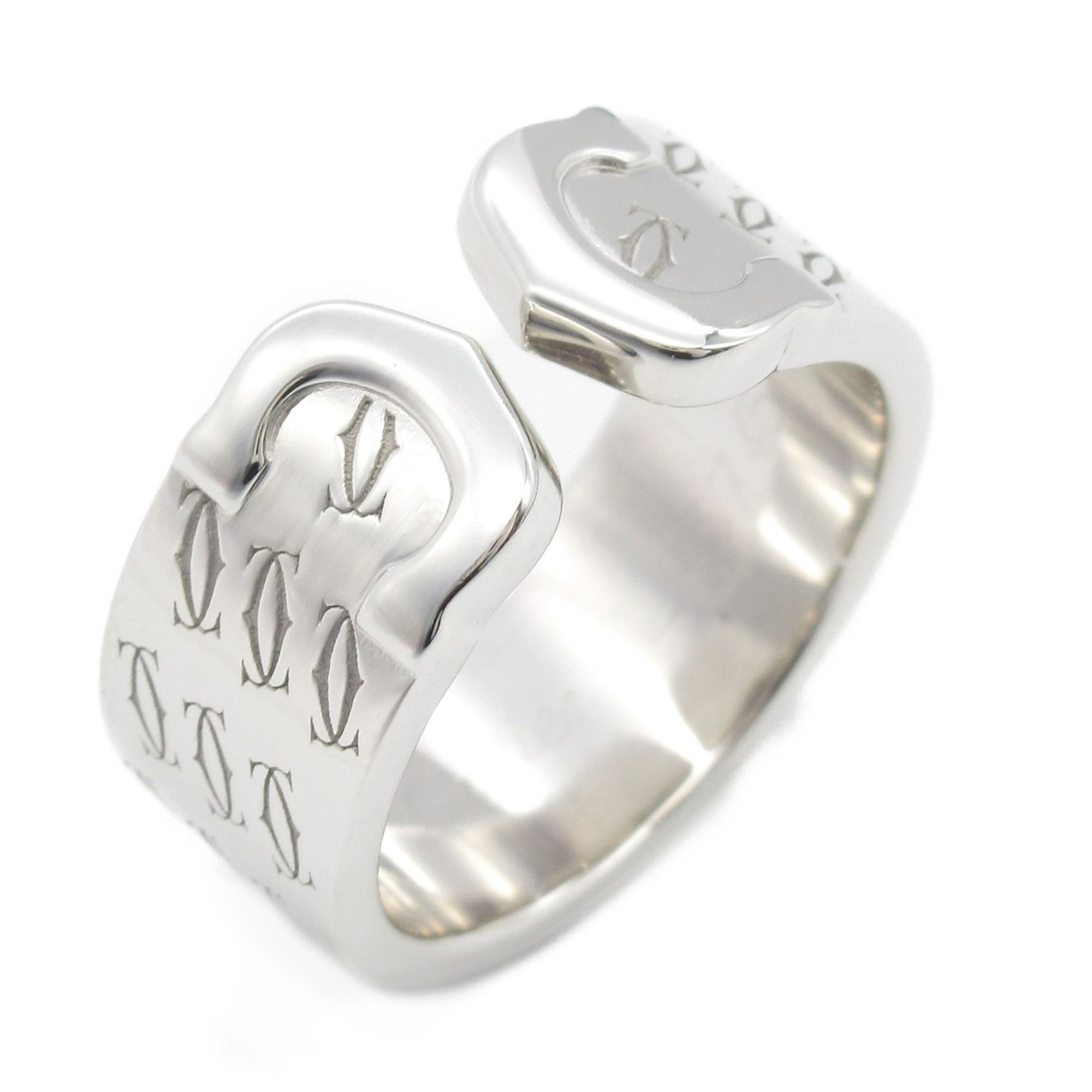 Cartier C2 Happy Birthday Ring, 18K White Gold, Women's, Silver