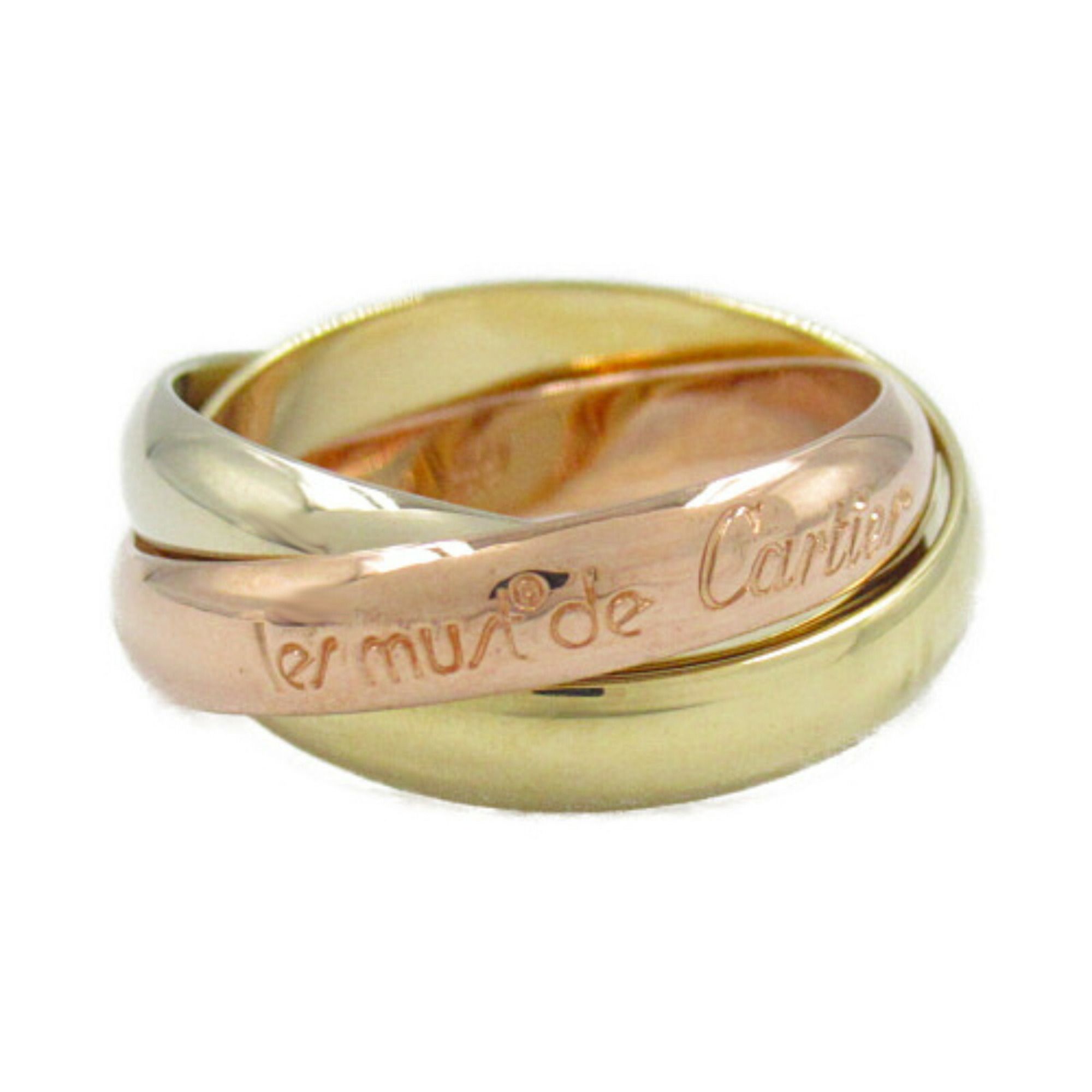 Cartier Trinity Ring 18K (yellow gold) 18KWG (white 18KPG (pink Women's Gold Silver