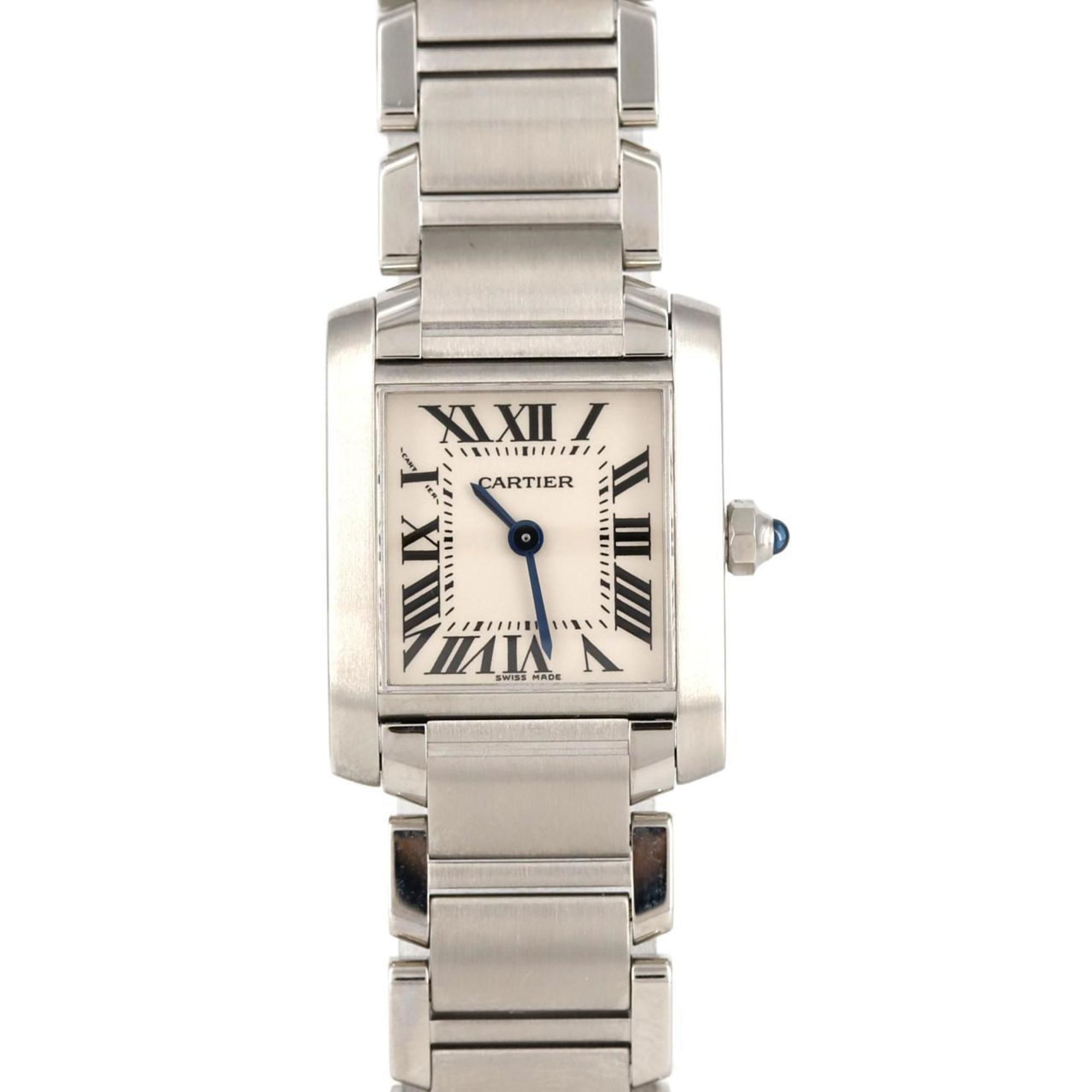 Cartier Tank Francaise SM W51008Q3 SS Wristwatch Quartz