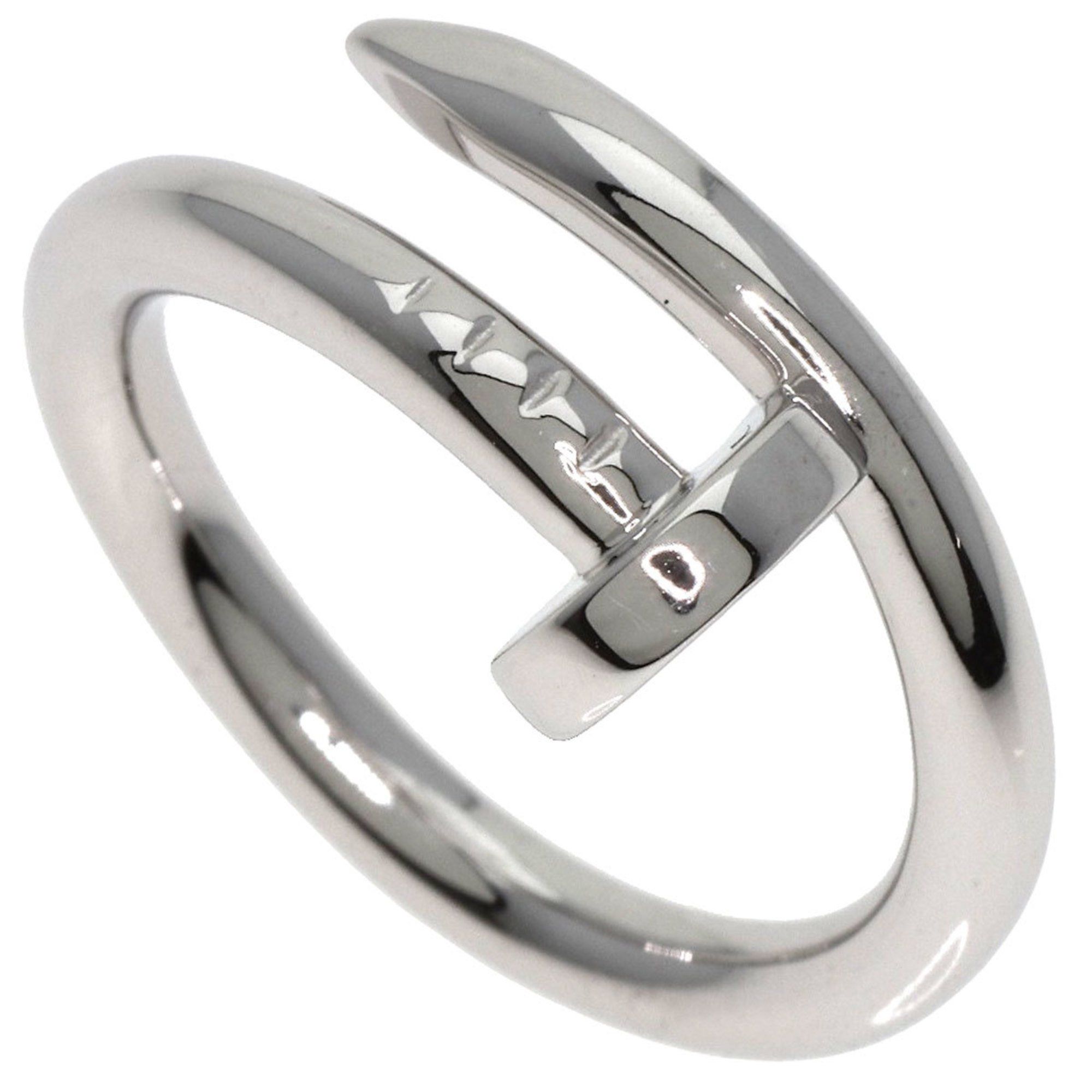 Cartier Juste un Clou Classic Model #51 Ring, 18K White Gold, Women's, CARTIER