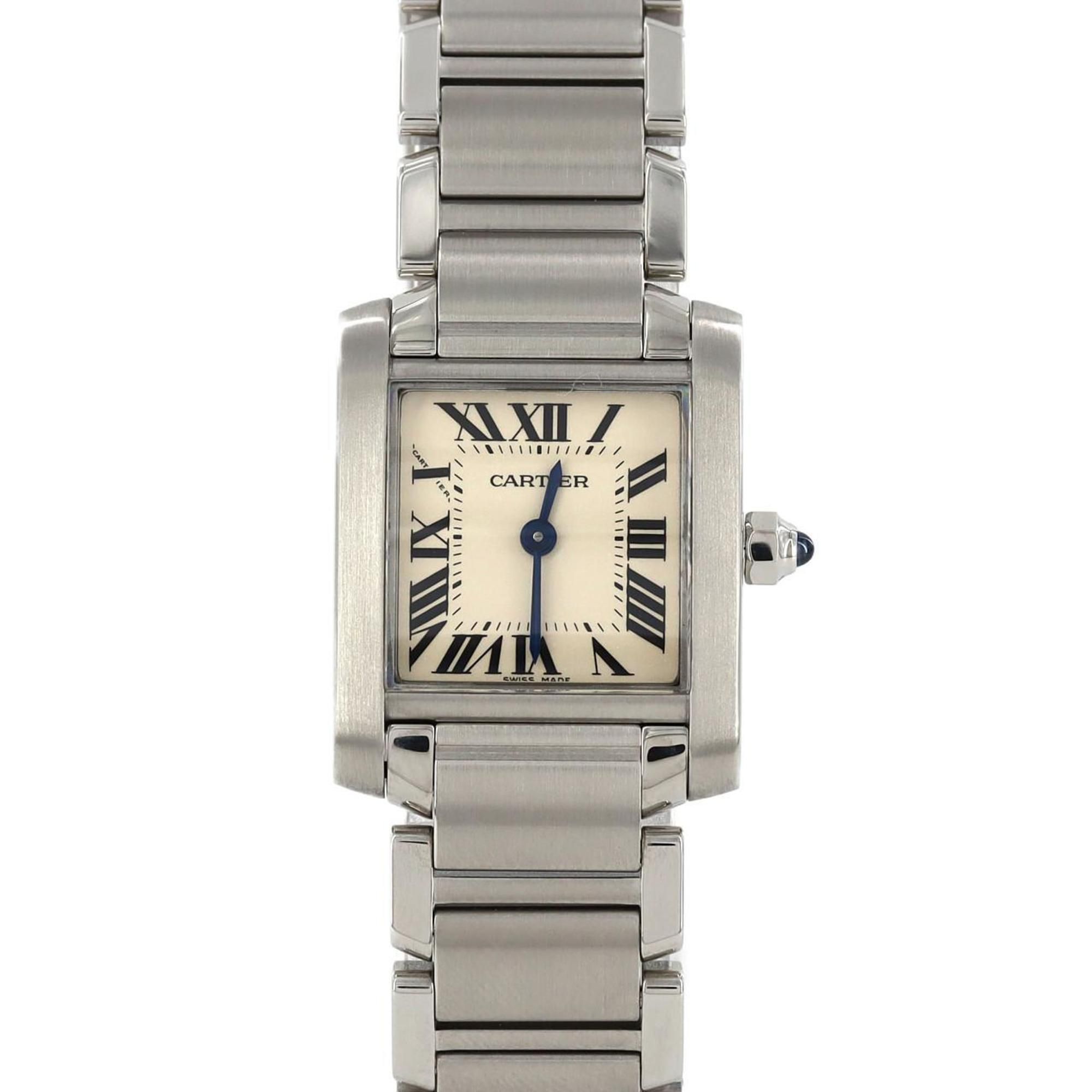 Cartier Tank Francaise SM W51008Q3 SS Wristwatch Quartz