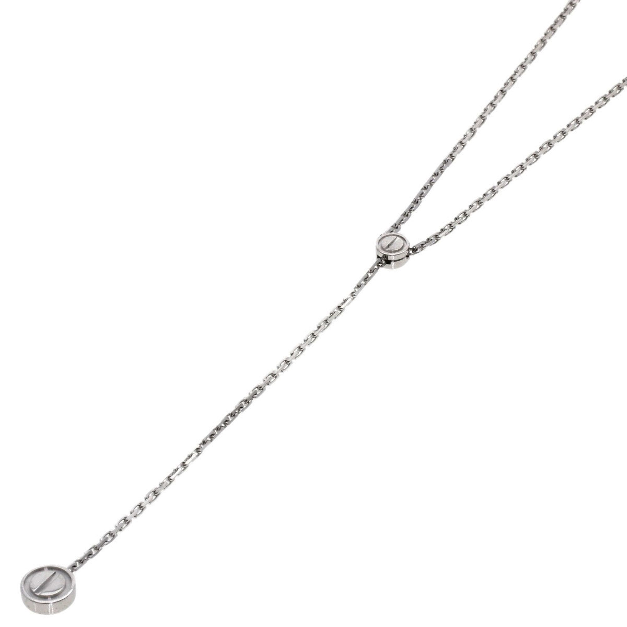 Cartier Love Pastille Necklace K18 White Gold Women's CARTIER