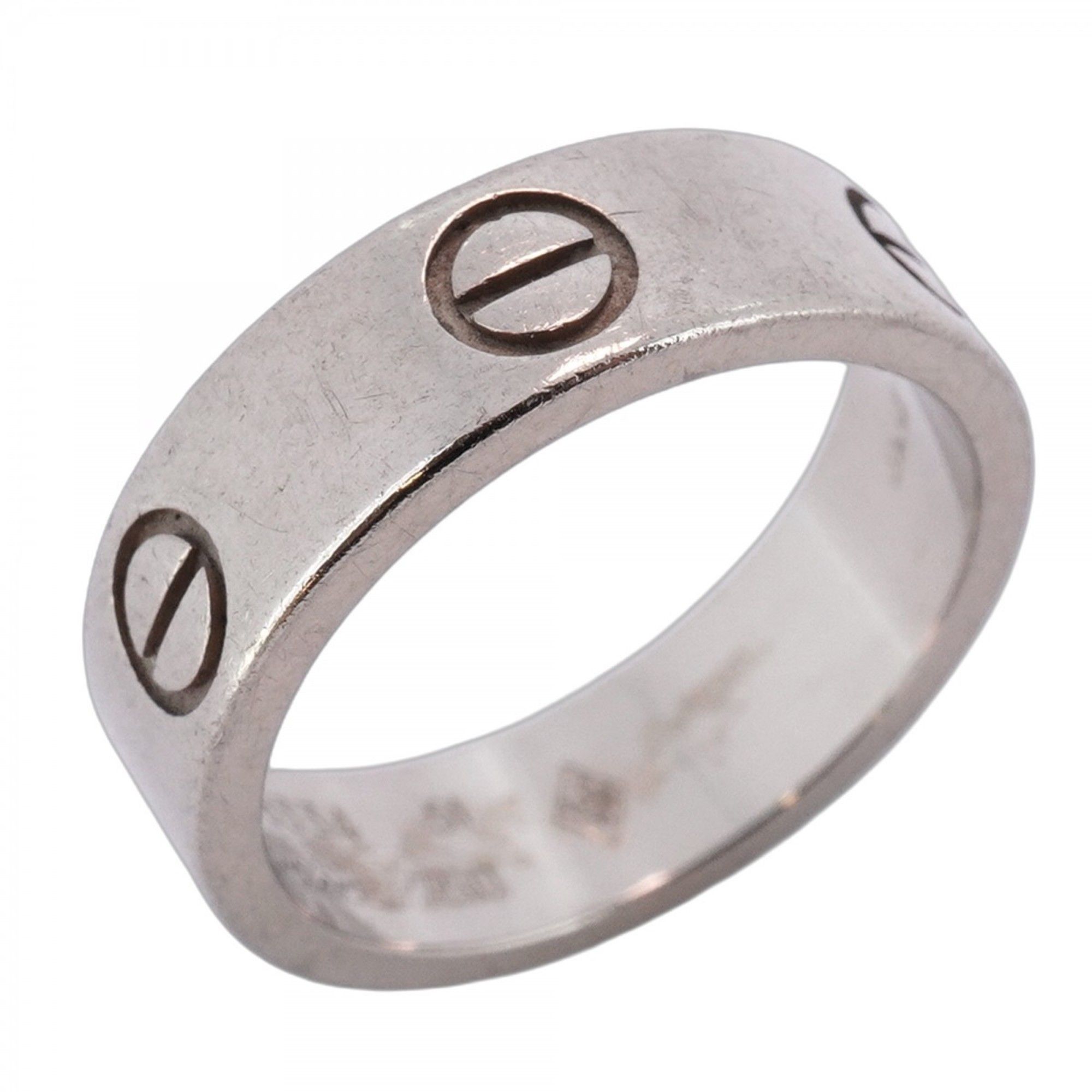 Cartier Ring Love 18KWG White Gold #51 Ladies