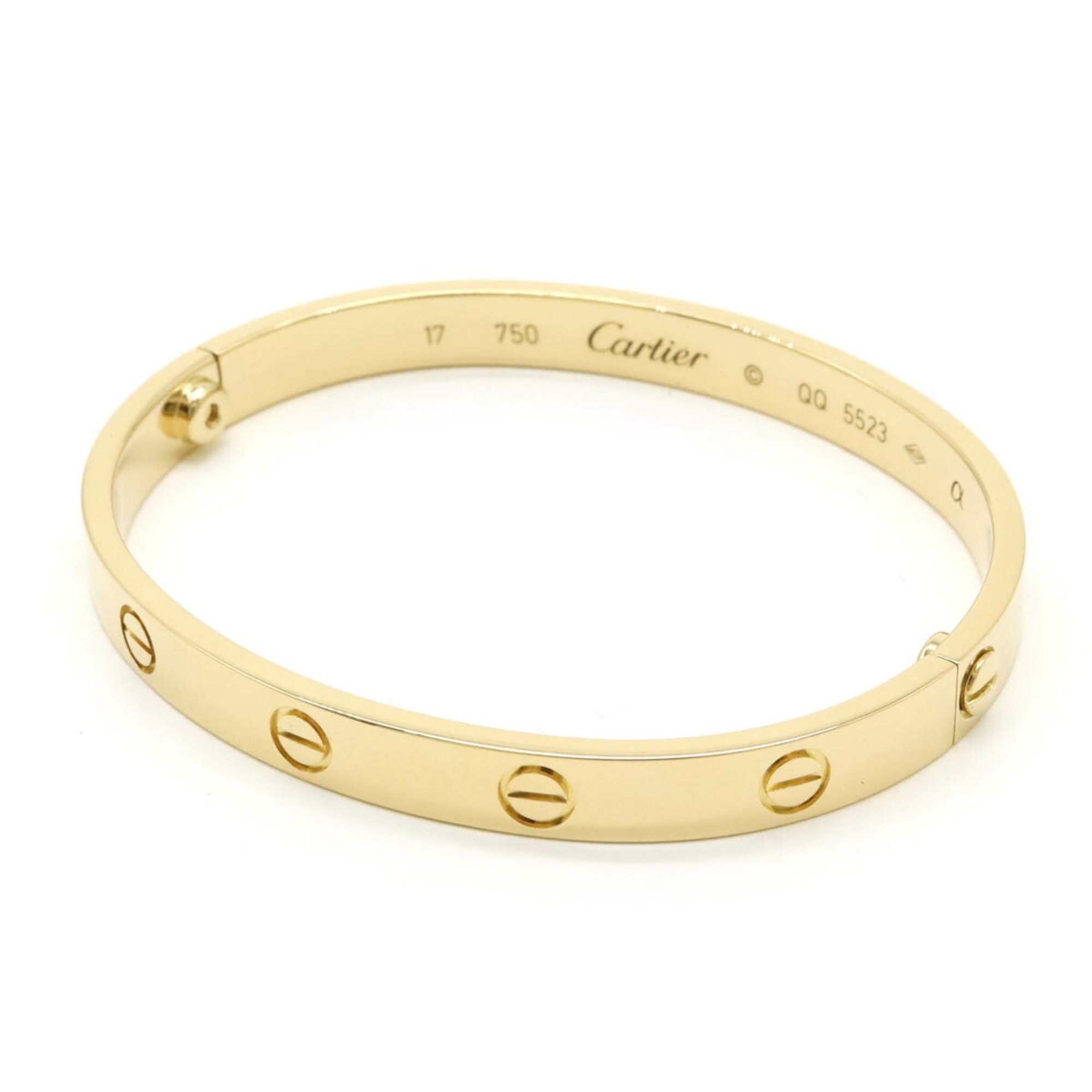 Cartier LOVE L?VE Bracelet Bangle K18YG 750YG Yellow Gold #17