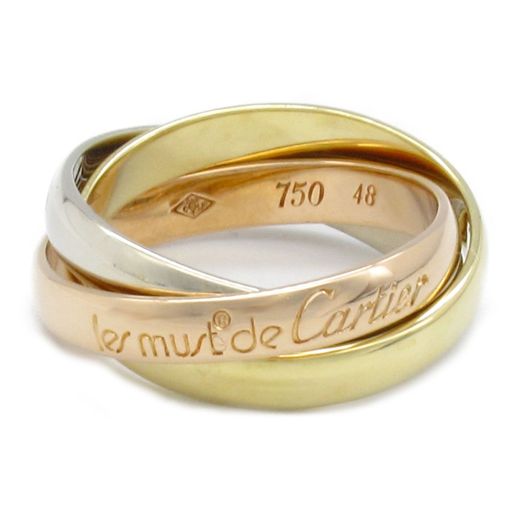 Cartier Trinity Ring 18K (yellow gold) 18KWG (white (pink Women's Gold