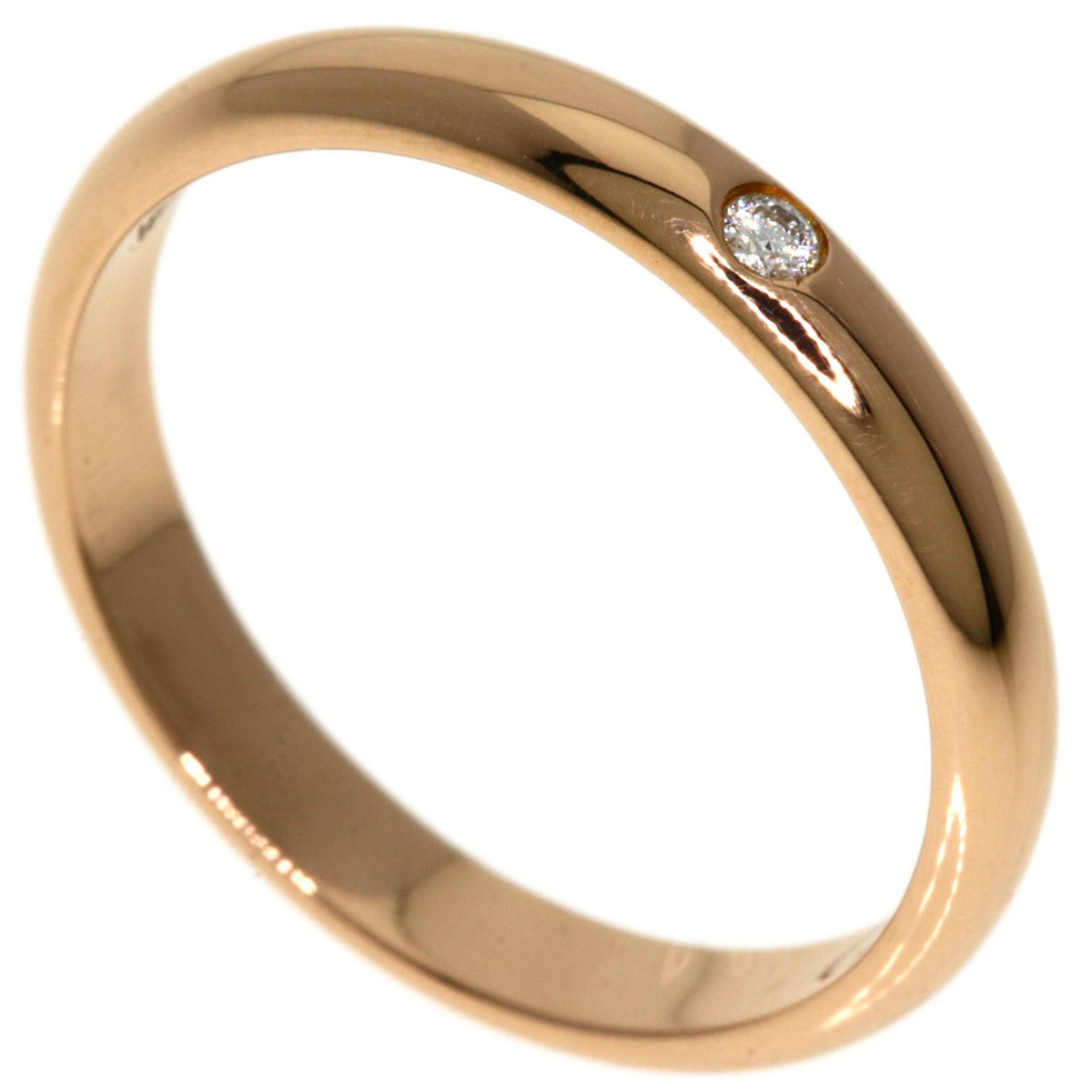 Cartier 1895 Wedding 1P Diamond #46 Ring, 18K Pink Gold, Women's, CARTIER