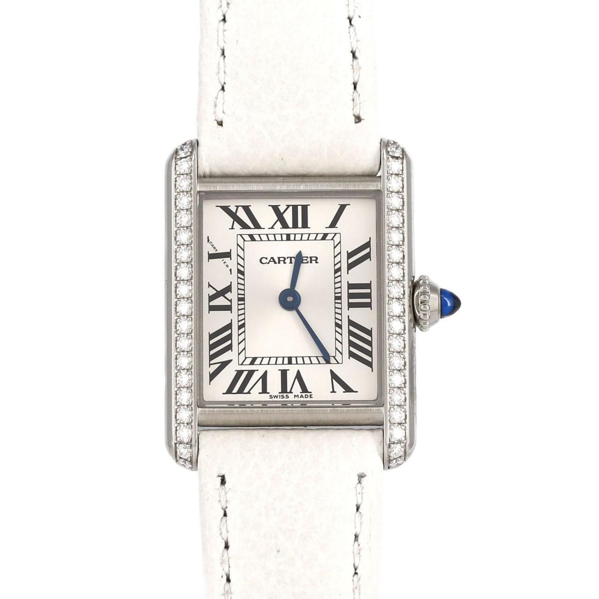 Cartier Tank Must SM D W4TA0016 SS Wristwatch Quartz