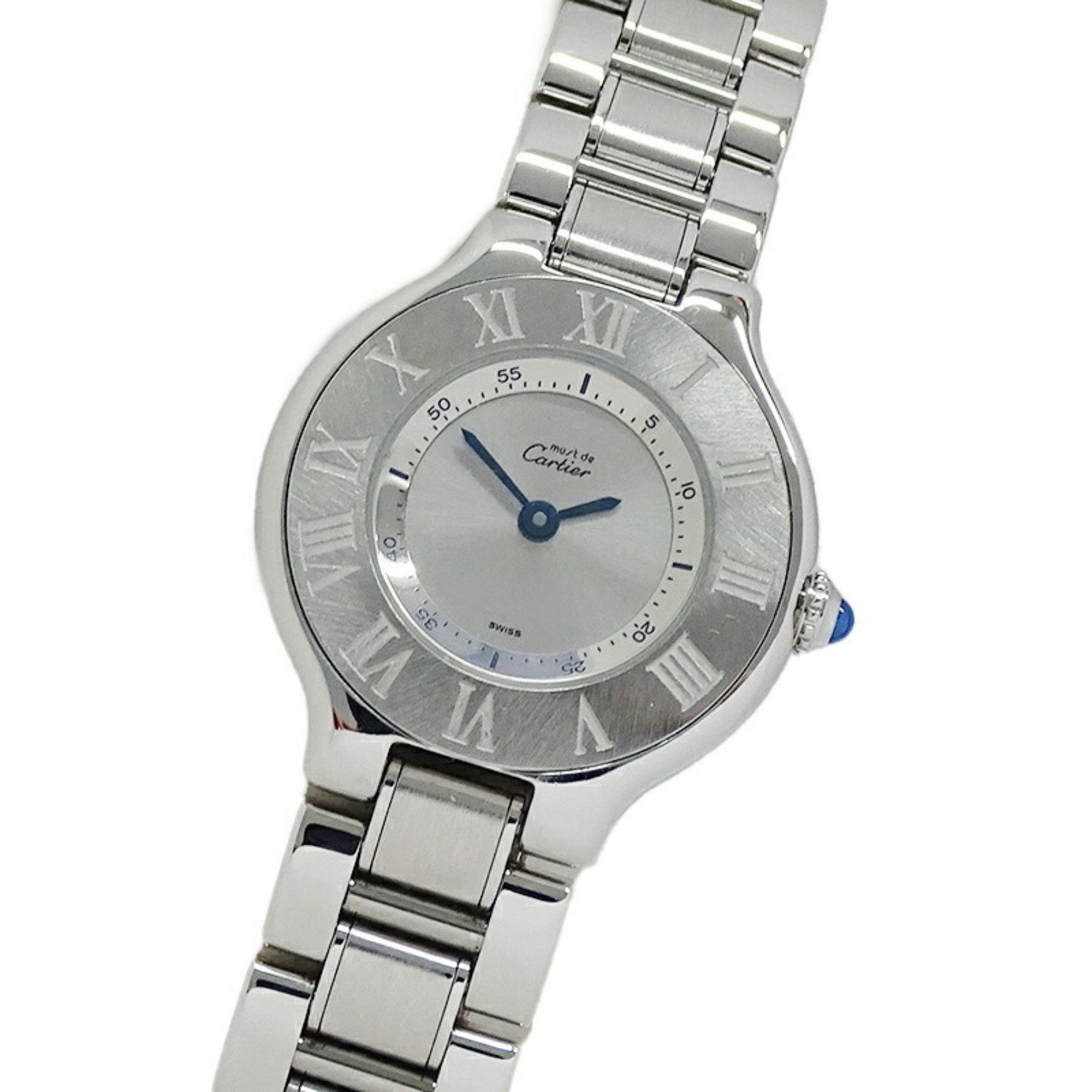 Cartier Women's Watch Must 21 Vantianne Quartz Stainless Steel SS 1340 Silver Polished