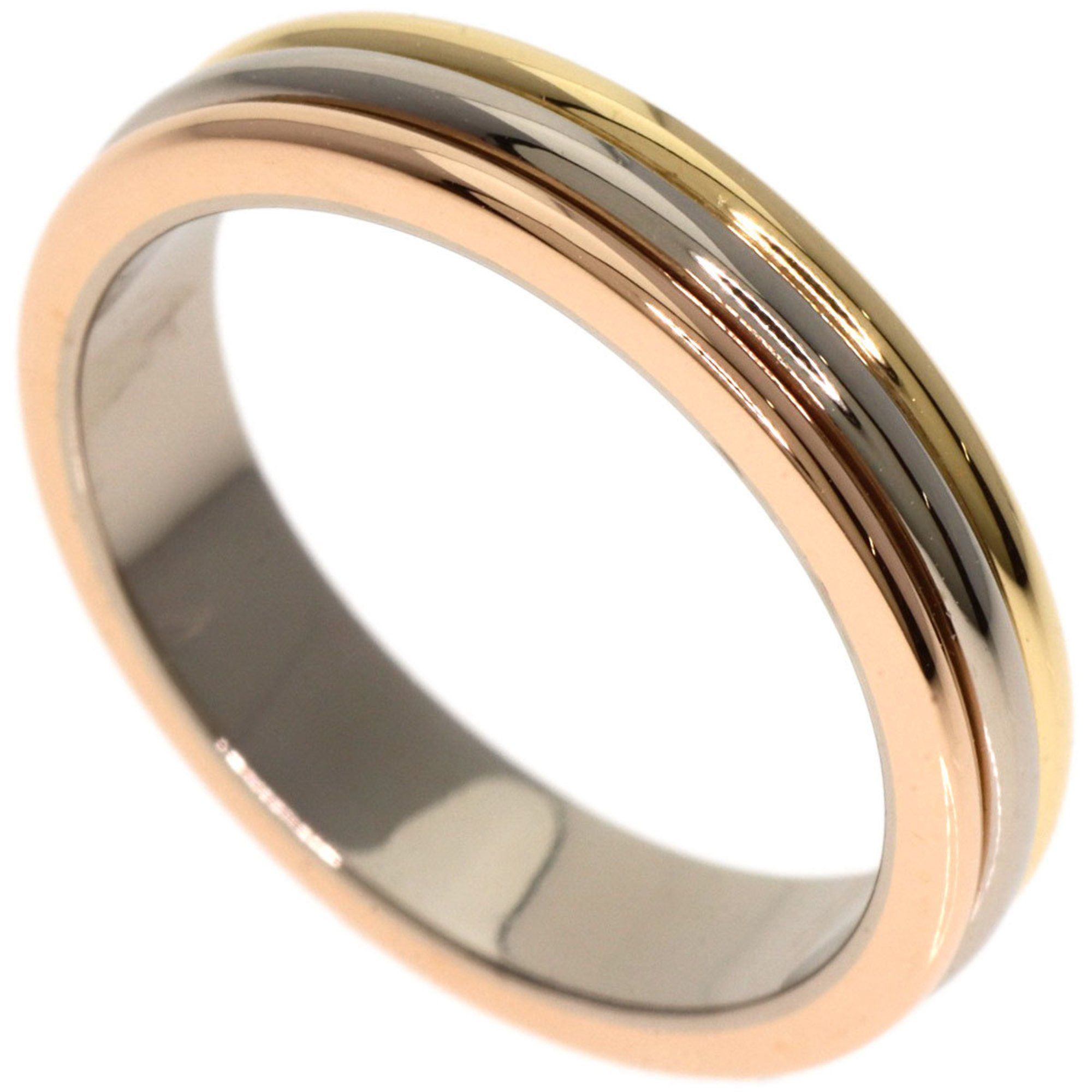 Cartier Three Color #48 Ring, K18 Yellow Gold, K18WG, K18PG, Women's, CARTIER