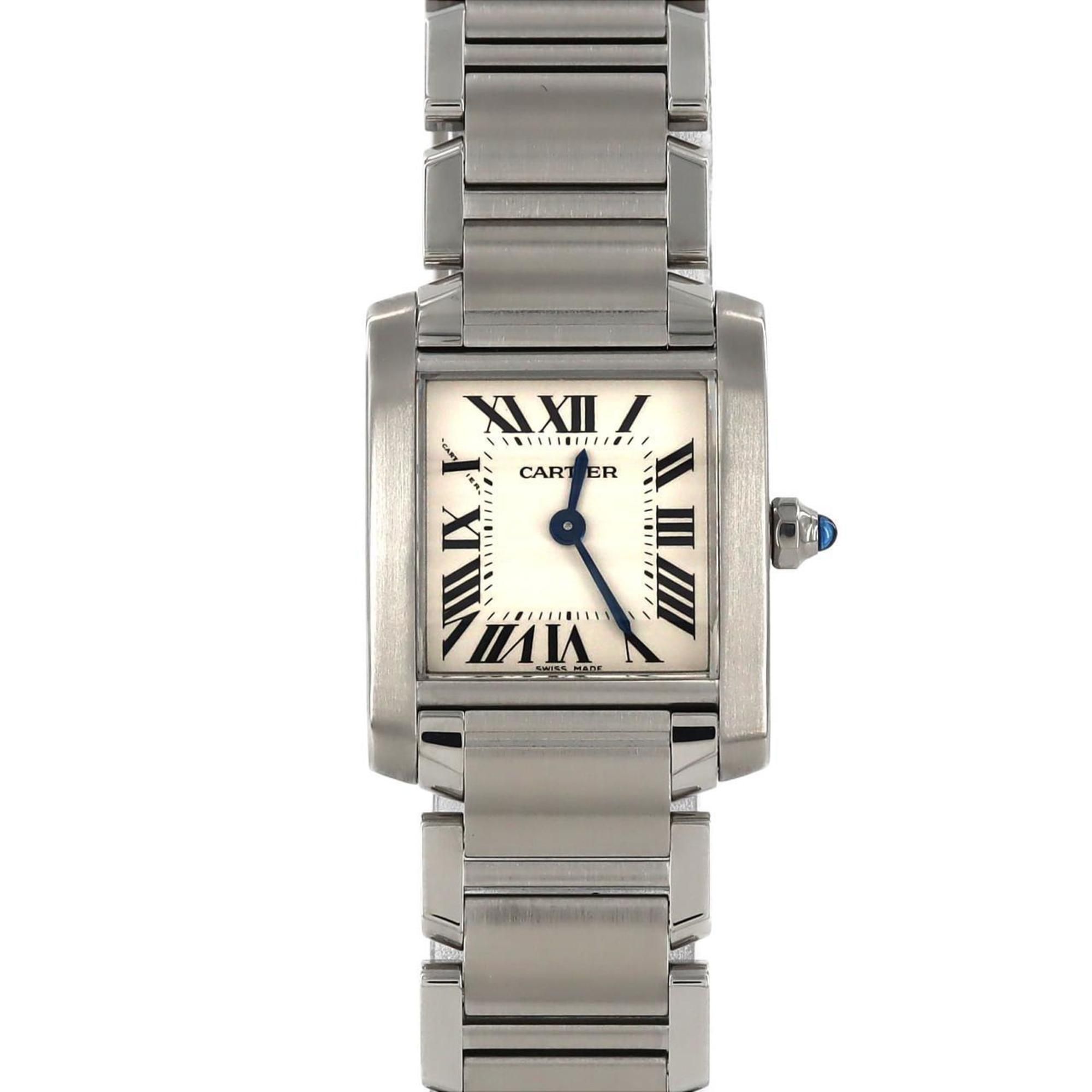 Cartier Tank Francaise SM W51008Q3 SS Wristwatch Quartz