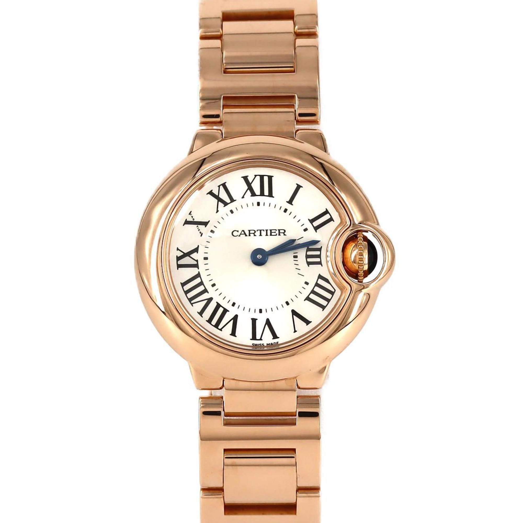 Cartier Ballon Bleu SM PG W69002Z2 PG/RG Wristwatch Quartz