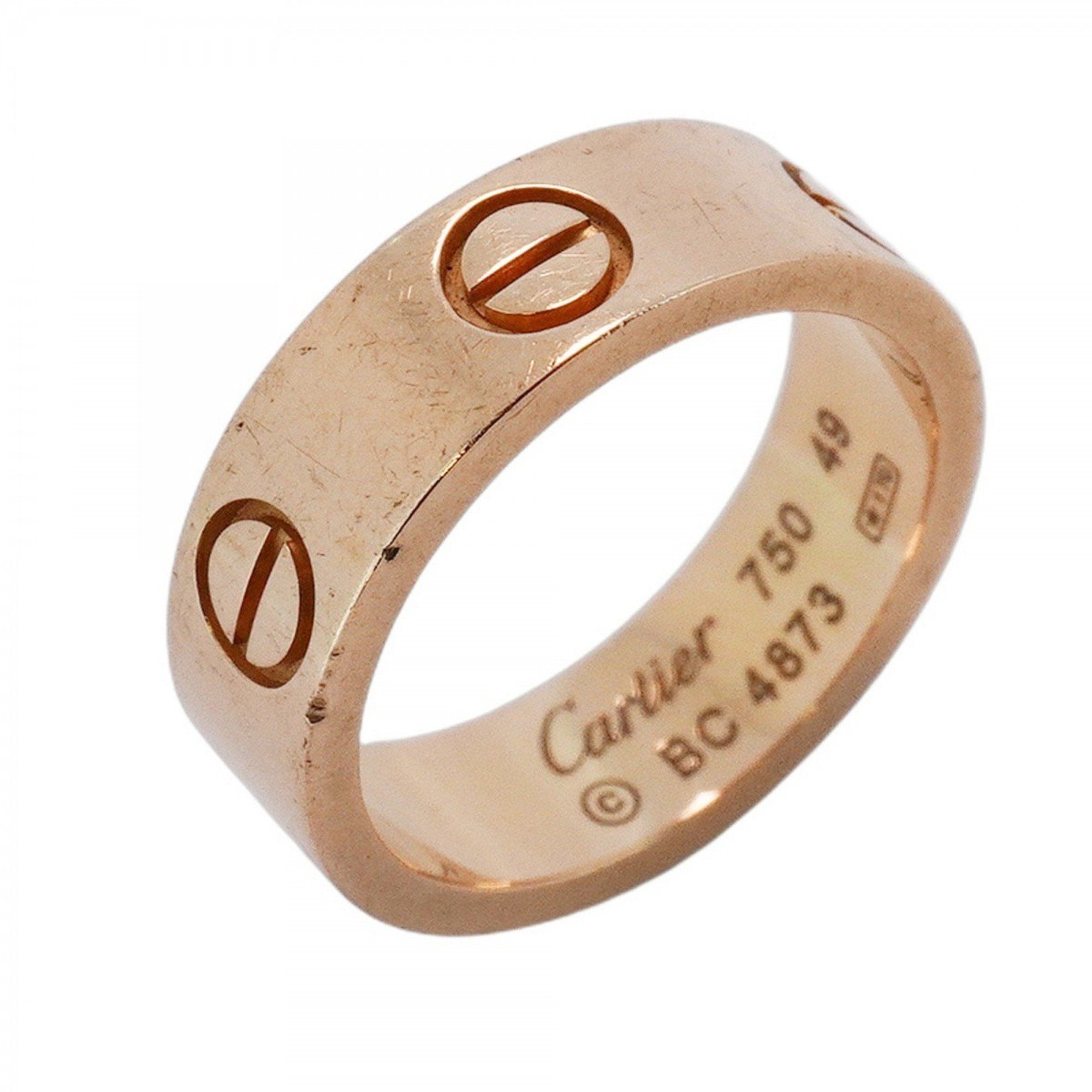 Cartier Ring Love 18KPG Pink Gold #49 Ladies