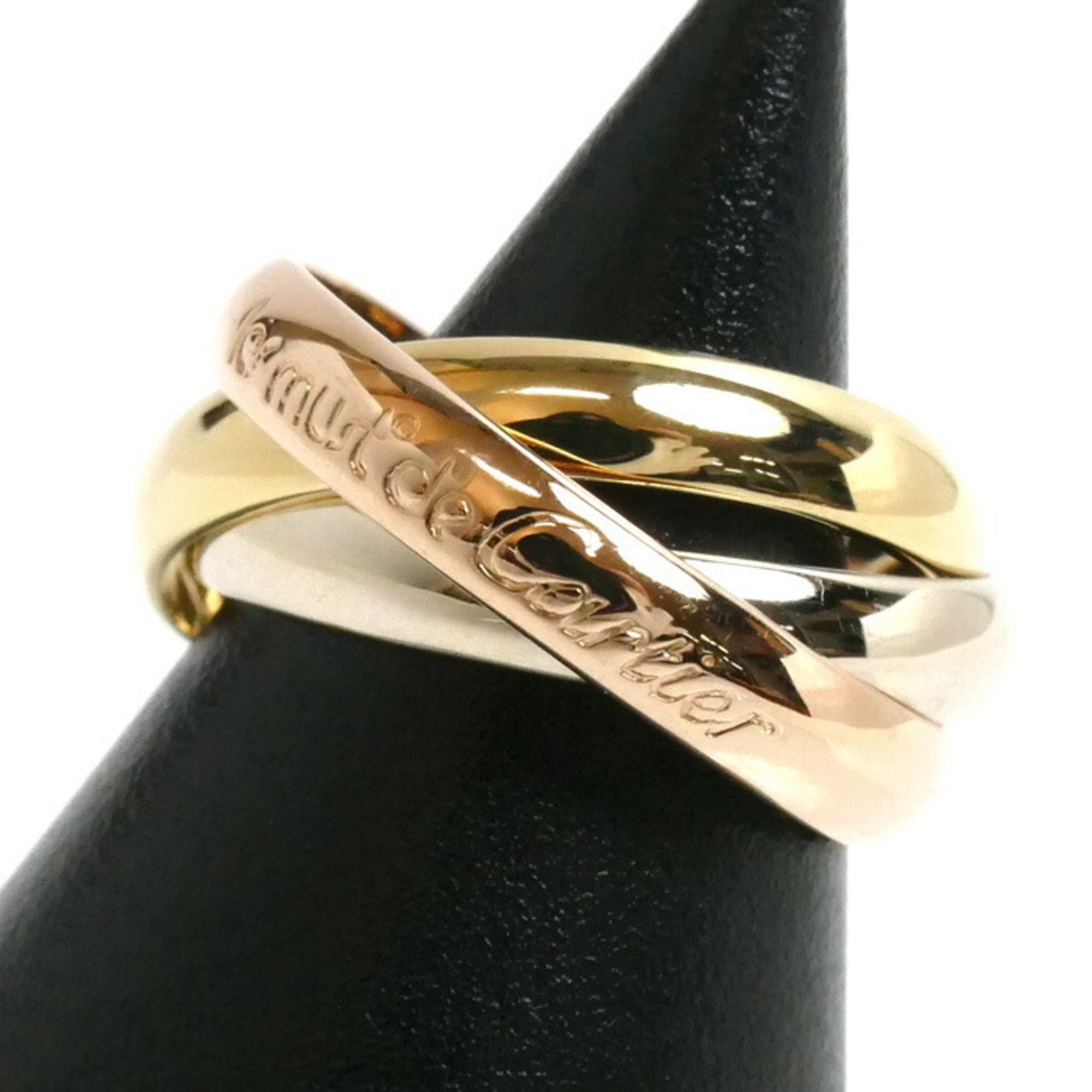 CARTIER K18YG/PG/WG must de Cartier Trinity Ring, size 10, 50, 6.9g, for women