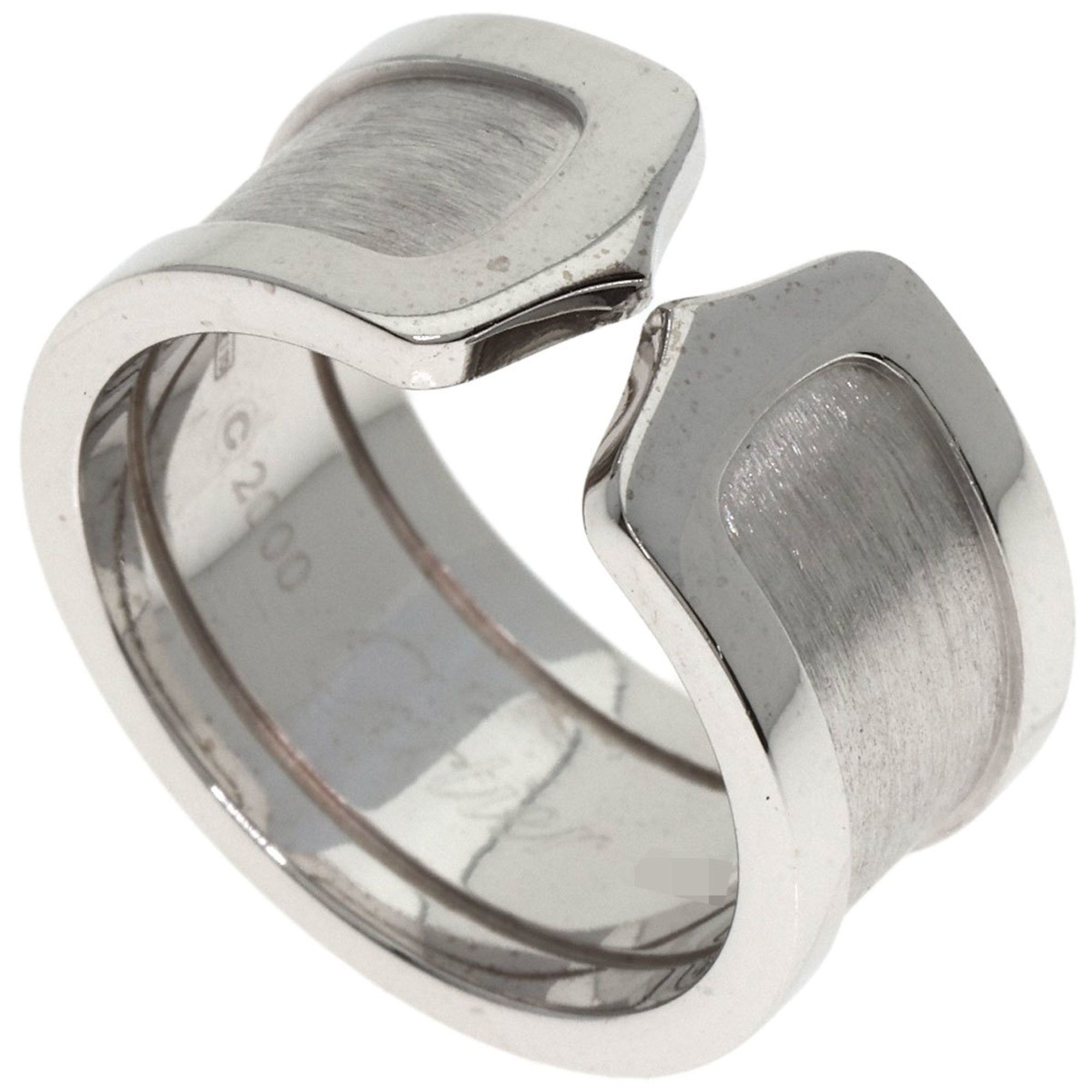 Cartier C2 Ring LM #54 18K White Gold Women's CARTIER