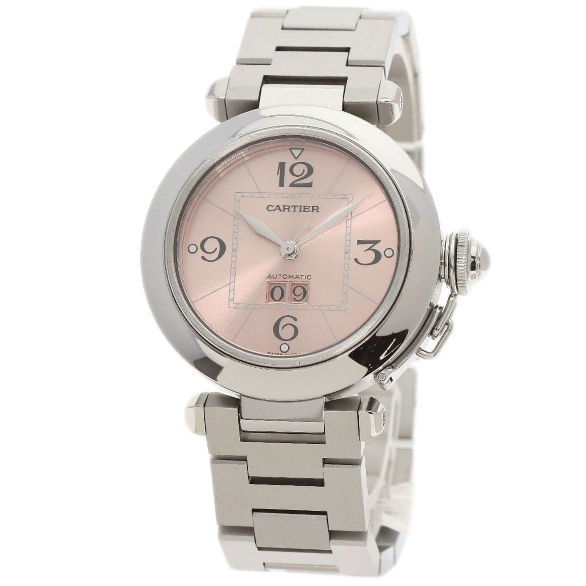 Cartier W31058M7 Pasha C Big Date Watch Stainless Steel SS Men's