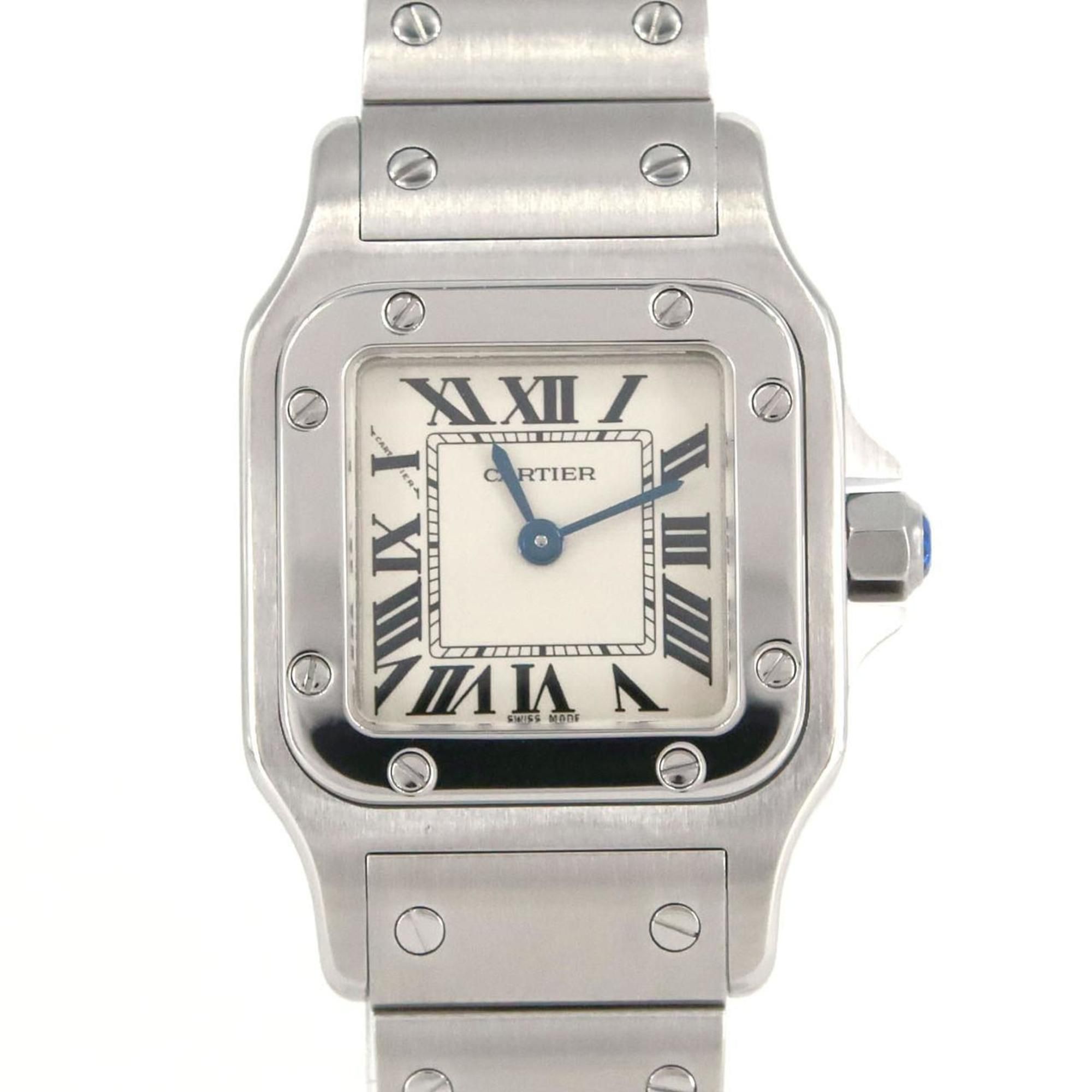 Cartier Santos Galbe SM W20056D6 SS Wristwatch Quartz