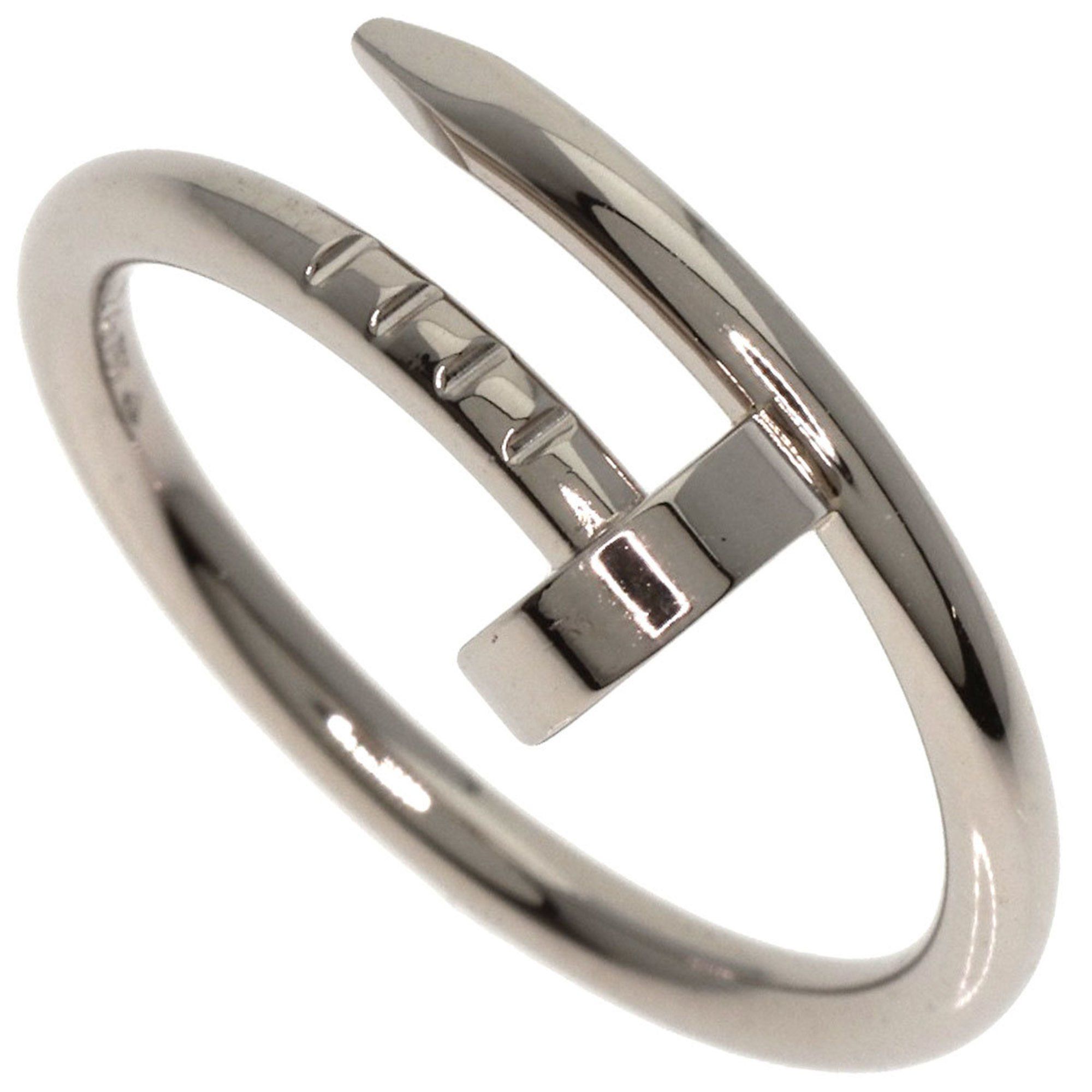 Cartier Juste un Clou Small Model #48 Ring, 18K White Gold, Women's, CARTIER