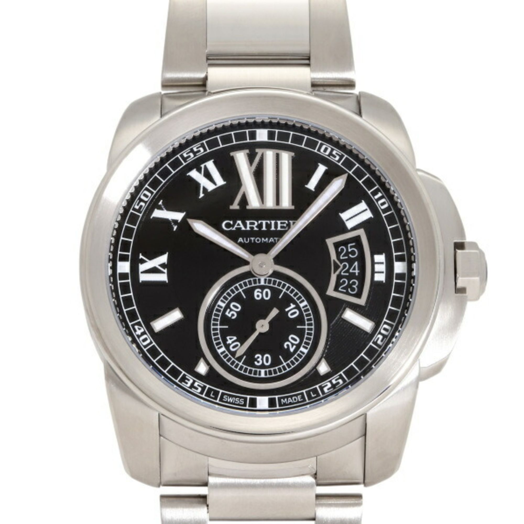 Cartier Calibre De W7100016 Black Dial Men's Watch __