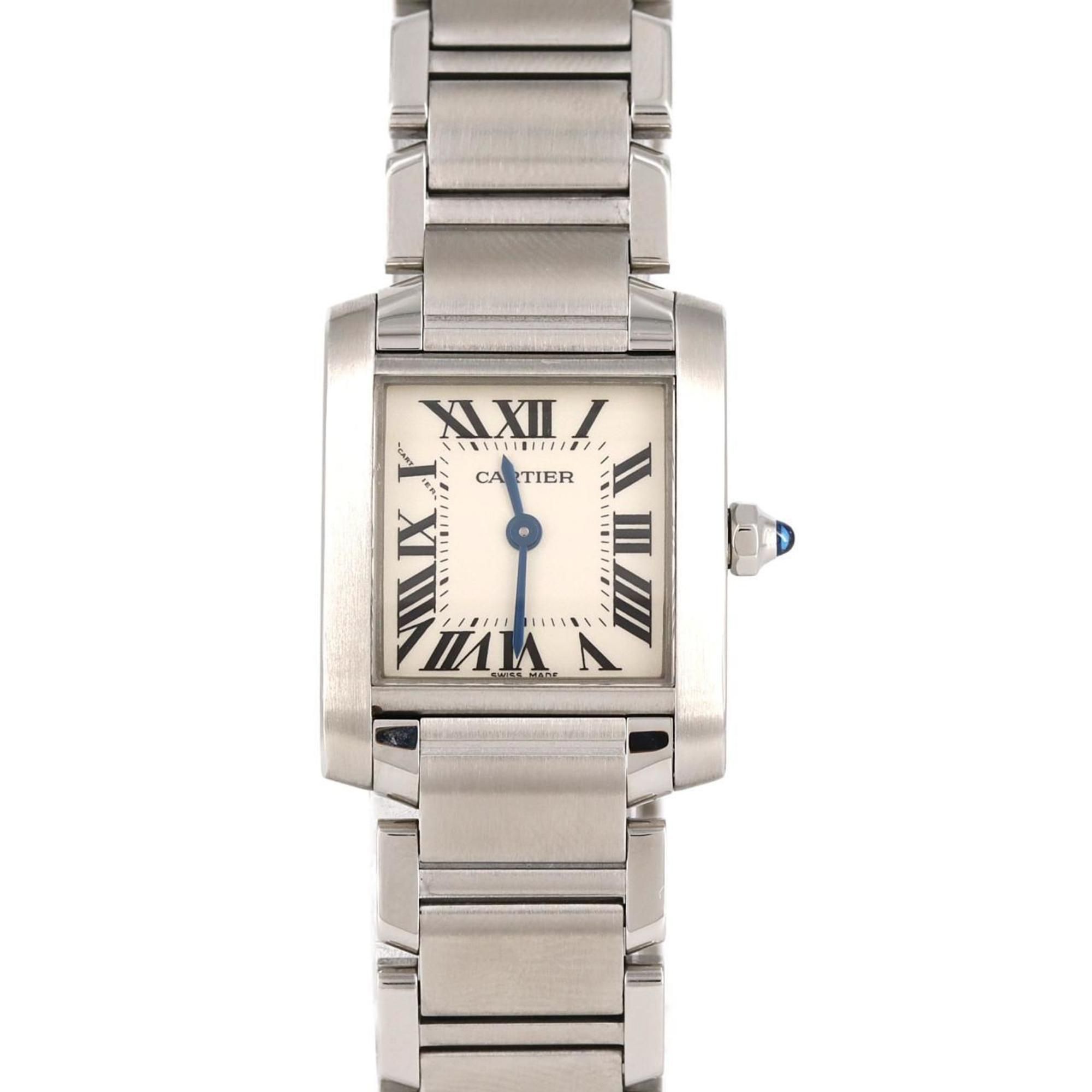 Cartier Tank Francaise SM W51008Q3 SS Wristwatch Quartz