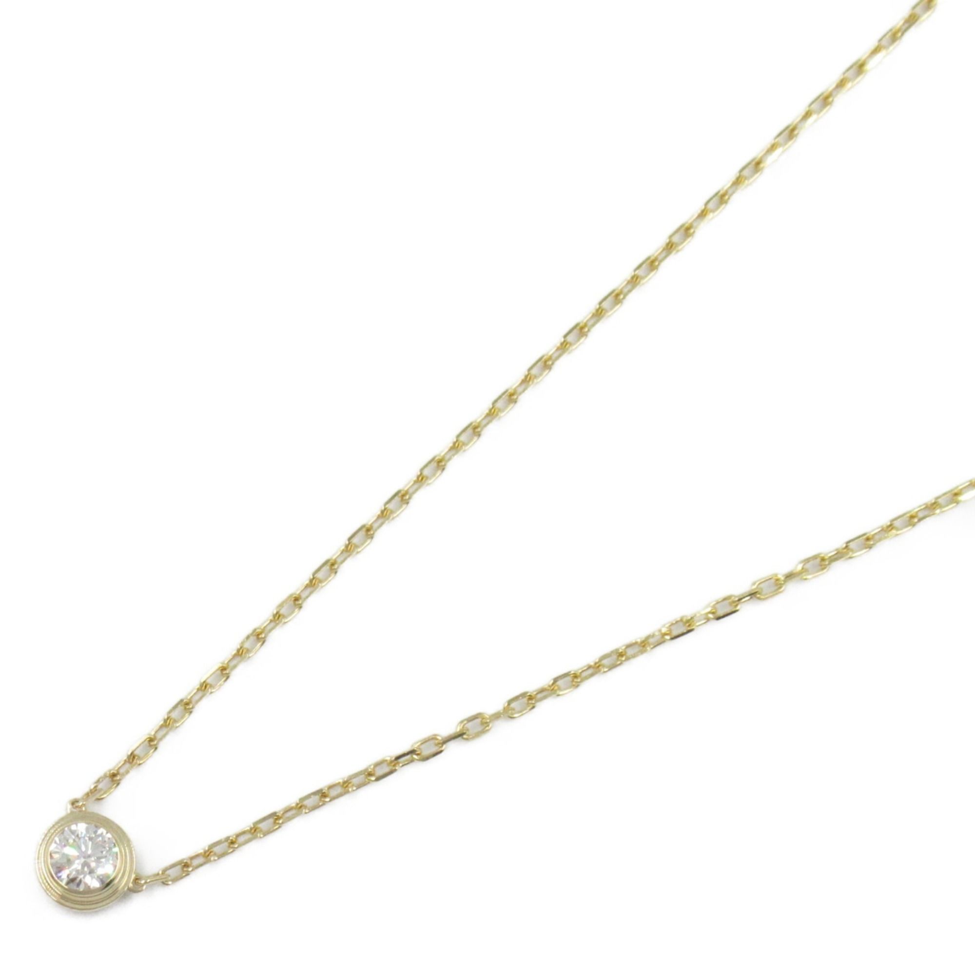 Cartier Amour Necklace LM 18K (Yellow Gold) Diamond Ladies Clear