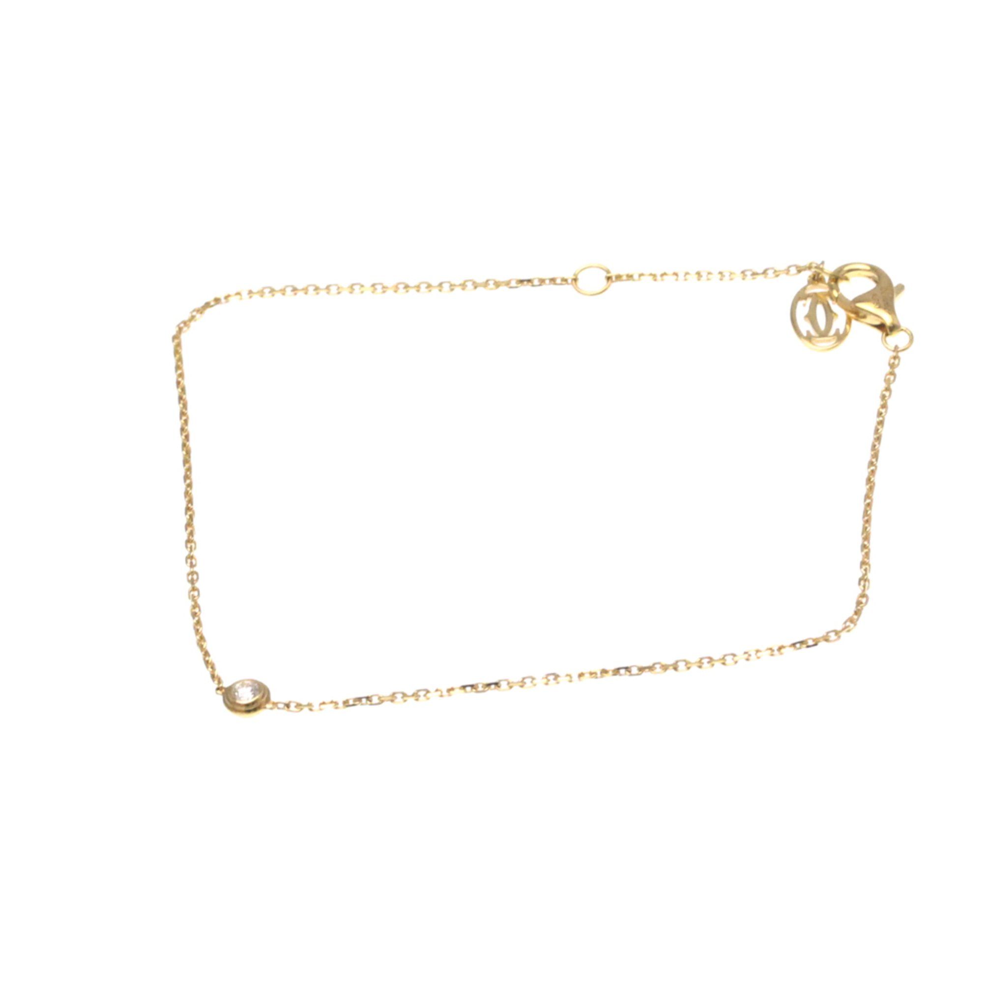 Cartier D'Amour Bracelet XS Pink Gold (18K) Diamond Charm Bracelet Pink Gold