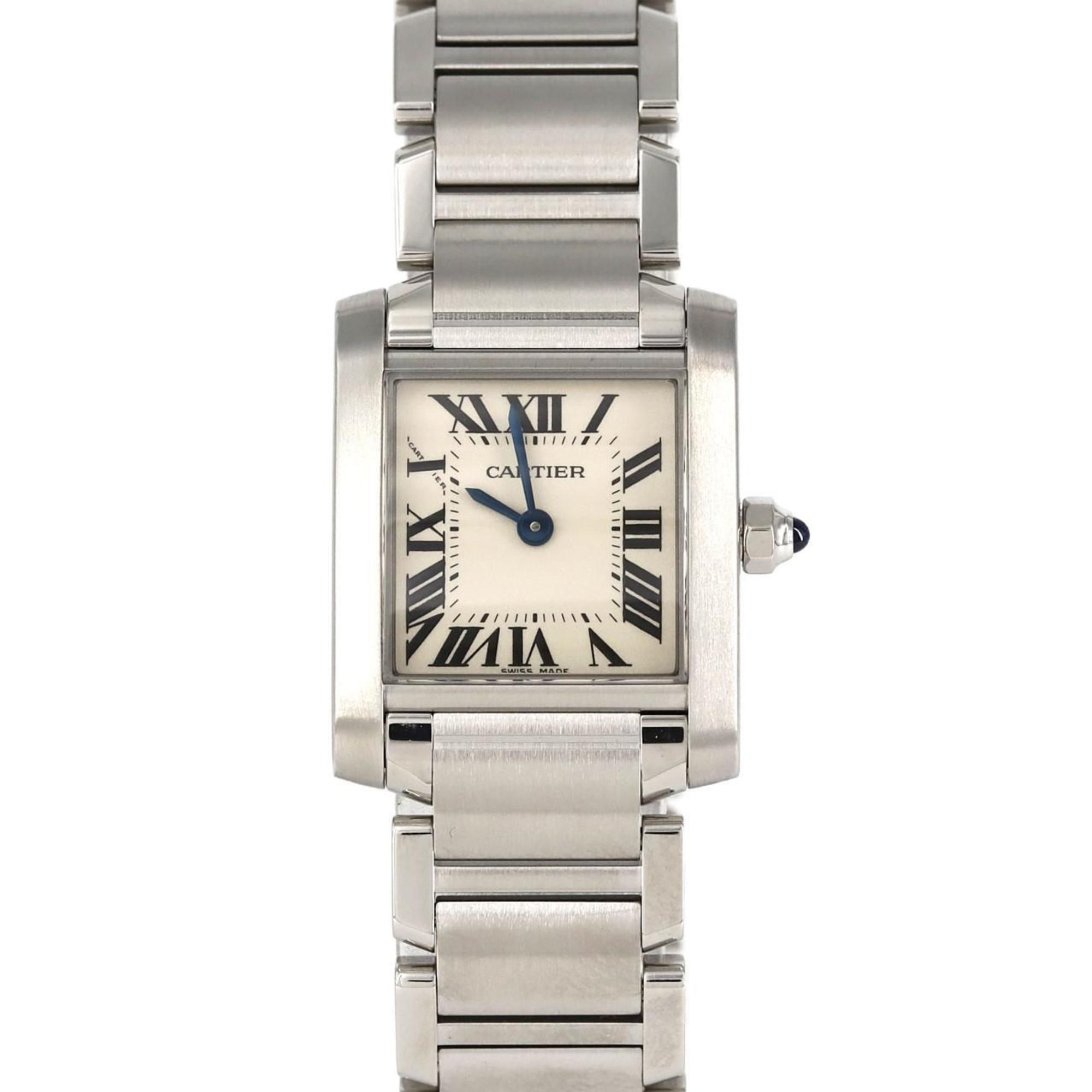 Cartier Tank Francaise SM W51008Q3 SS Wristwatch Quartz