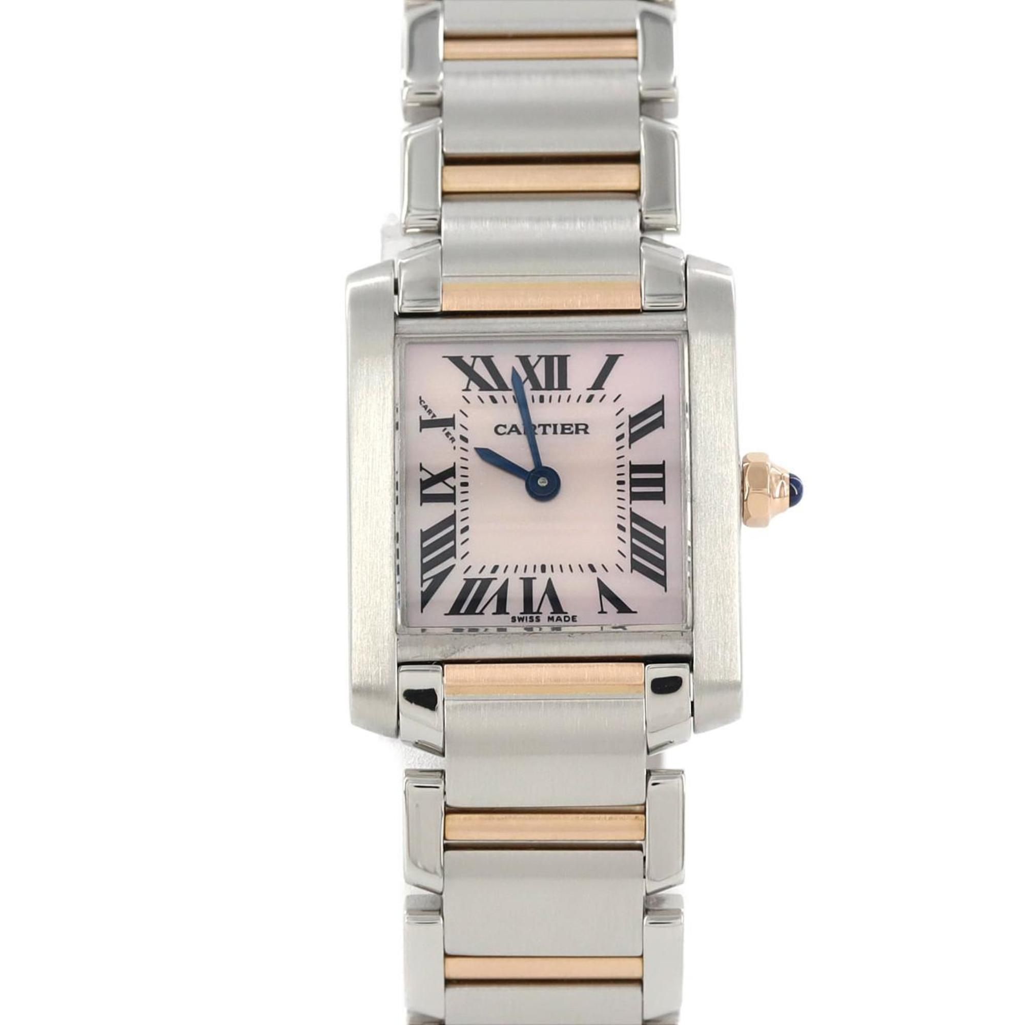Cartier Tank Francaise SM PG Combi W51027Q4 SSxPG Wristwatch Quartz