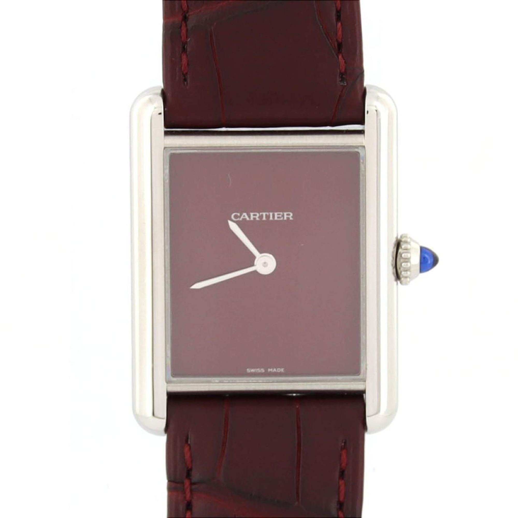 Cartier Tank Must LM WSTA0054 SS Wristwatch Quartz