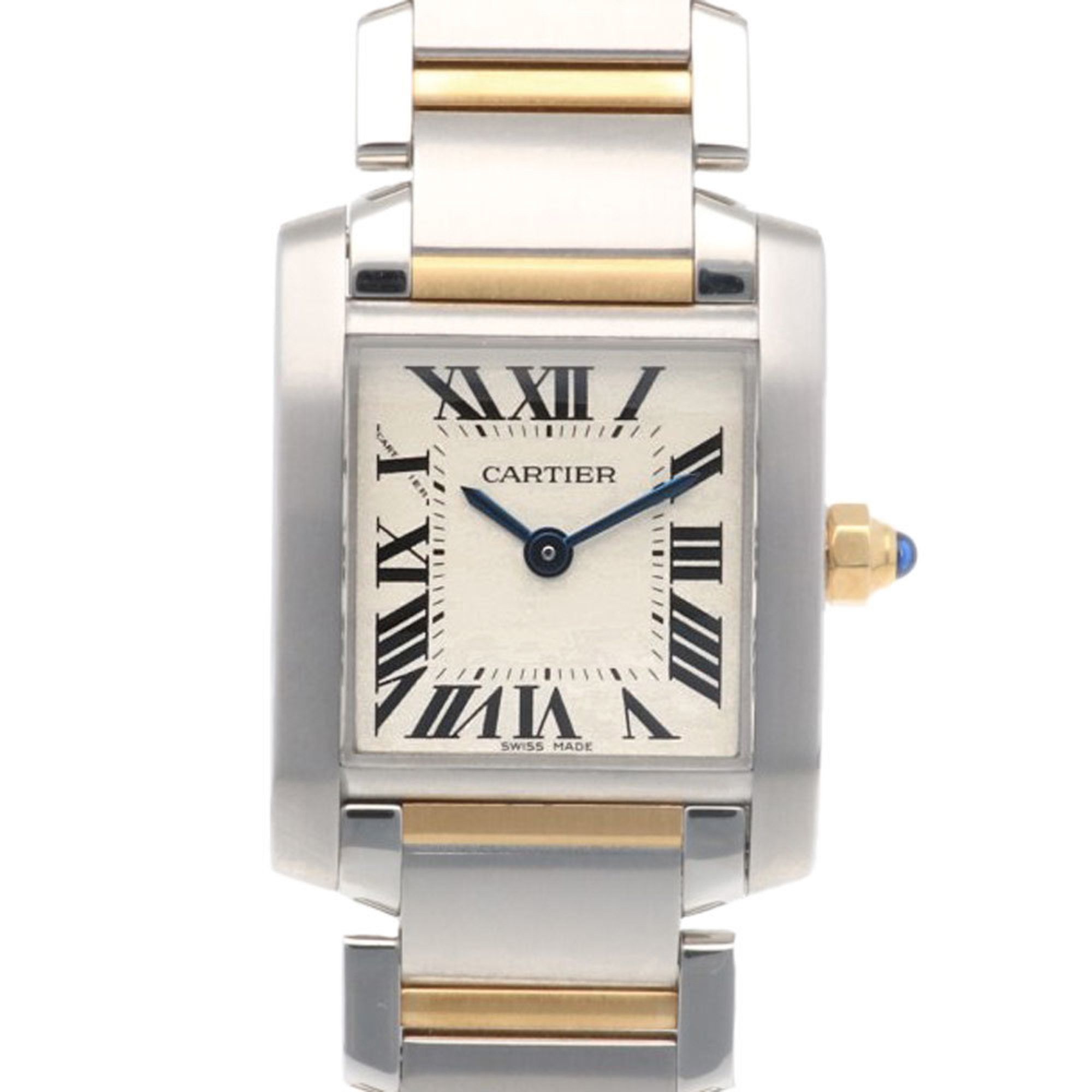 Cartier Tank Francaise SM Watch Stainless Steel 2384 Quartz Ladies CARTIER