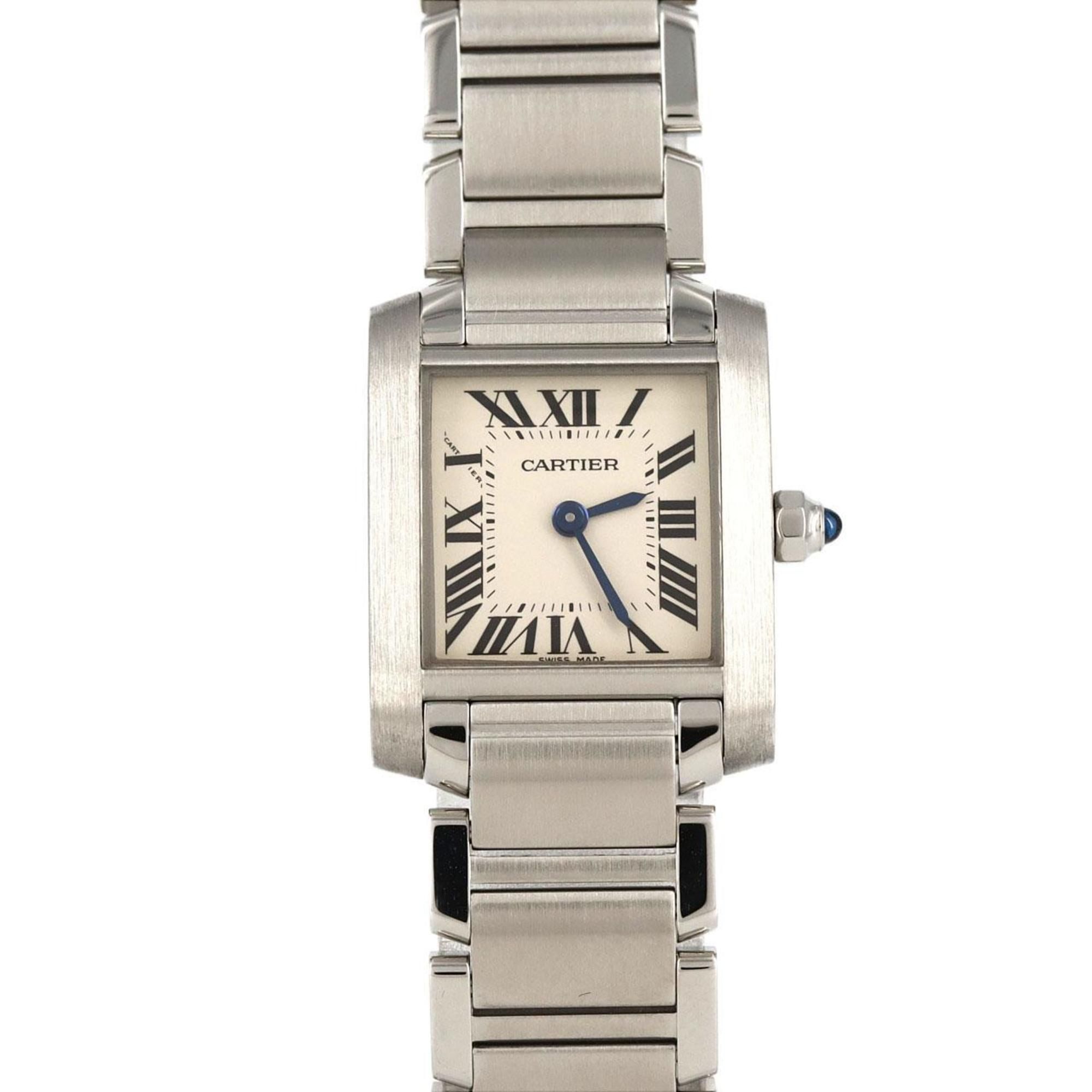 Cartier Tank Francaise SM W51008Q3 SS Wristwatch Quartz