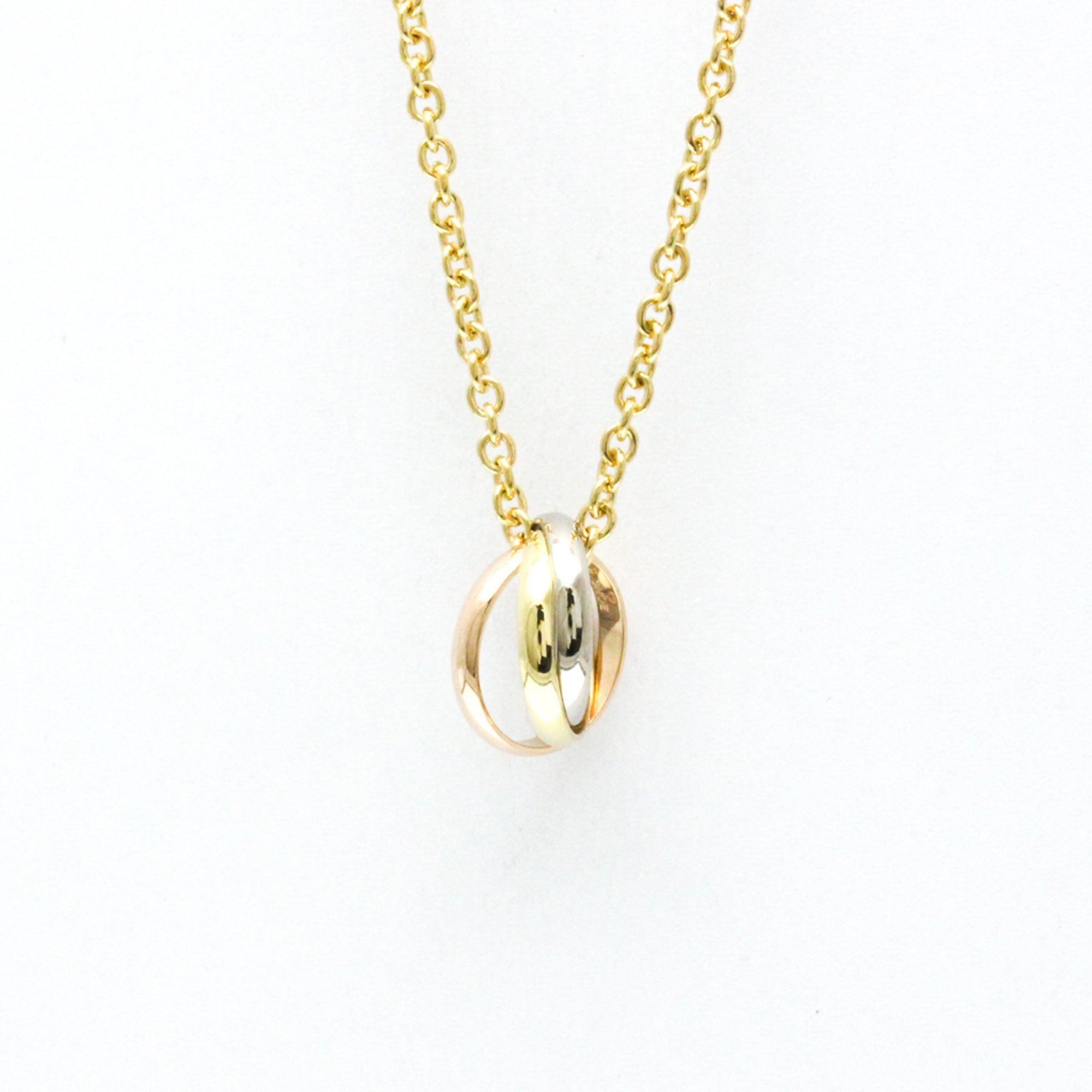 Cartier Trinity Necklace Pink Gold (18K),White Gold (18K),Yellow Gold (18K) No Stone Men,Women Fashi