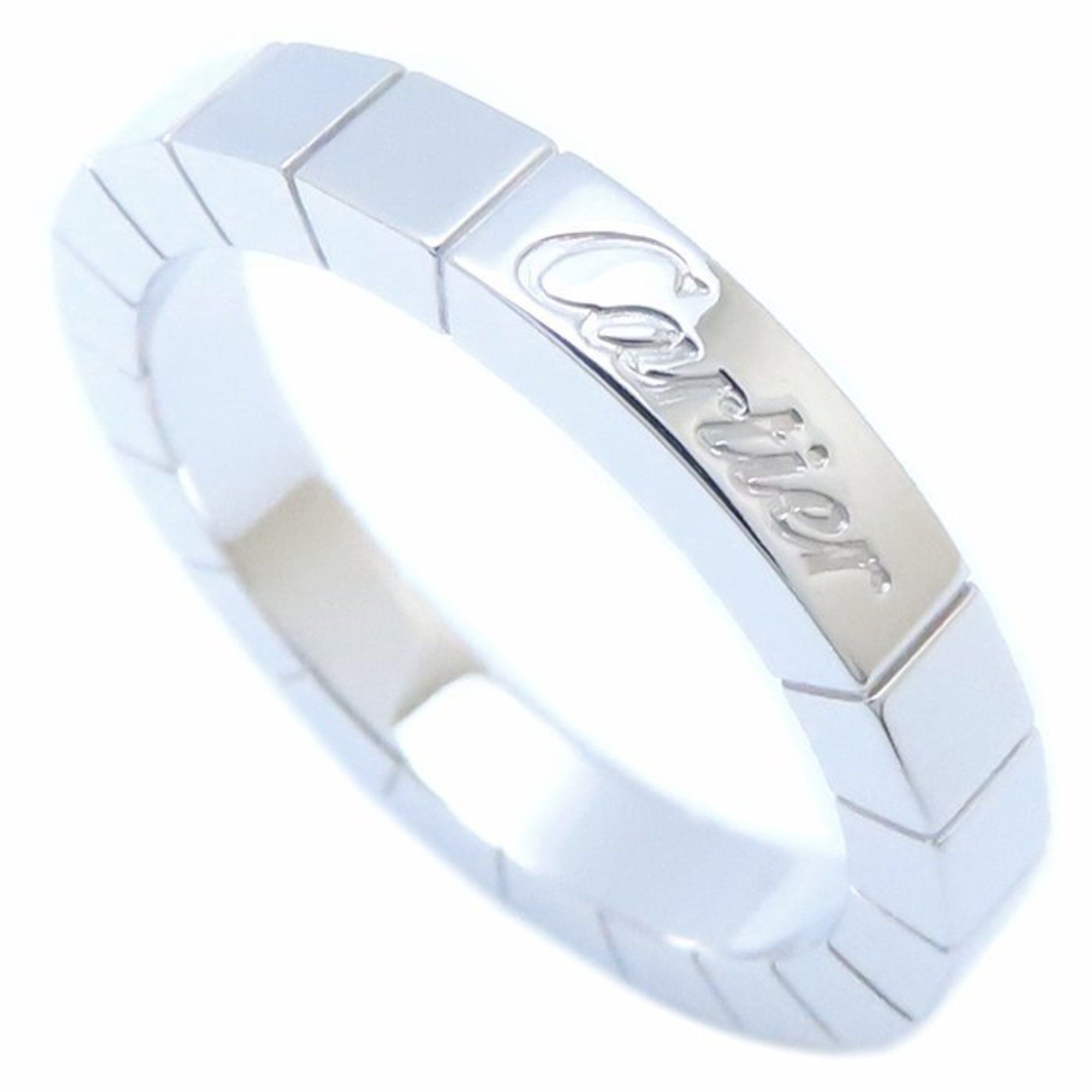 CARTIER Lanier Ring #51 K18WG White Gold 293576