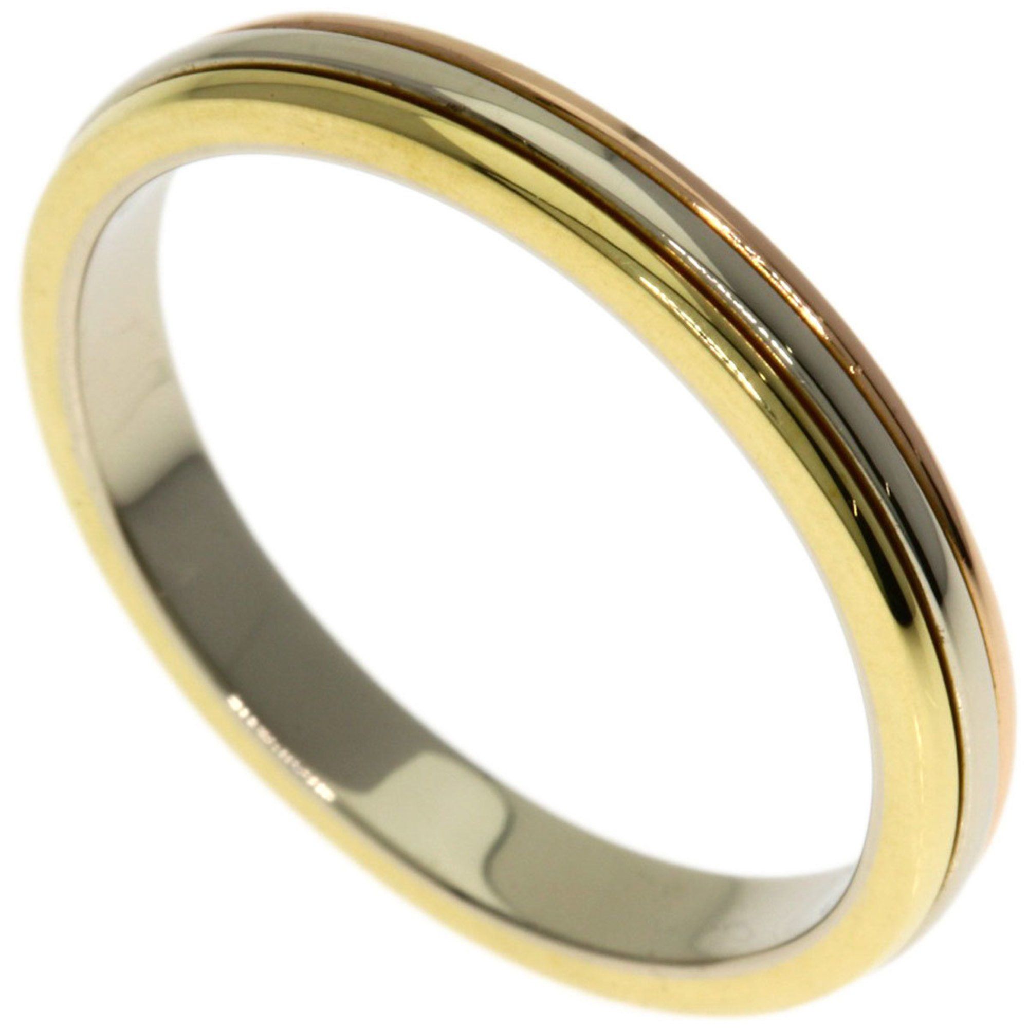 Cartier Three Color #57 Ring, K18 Yellow Gold, K18PG, K18WG, Women's, CARTIER