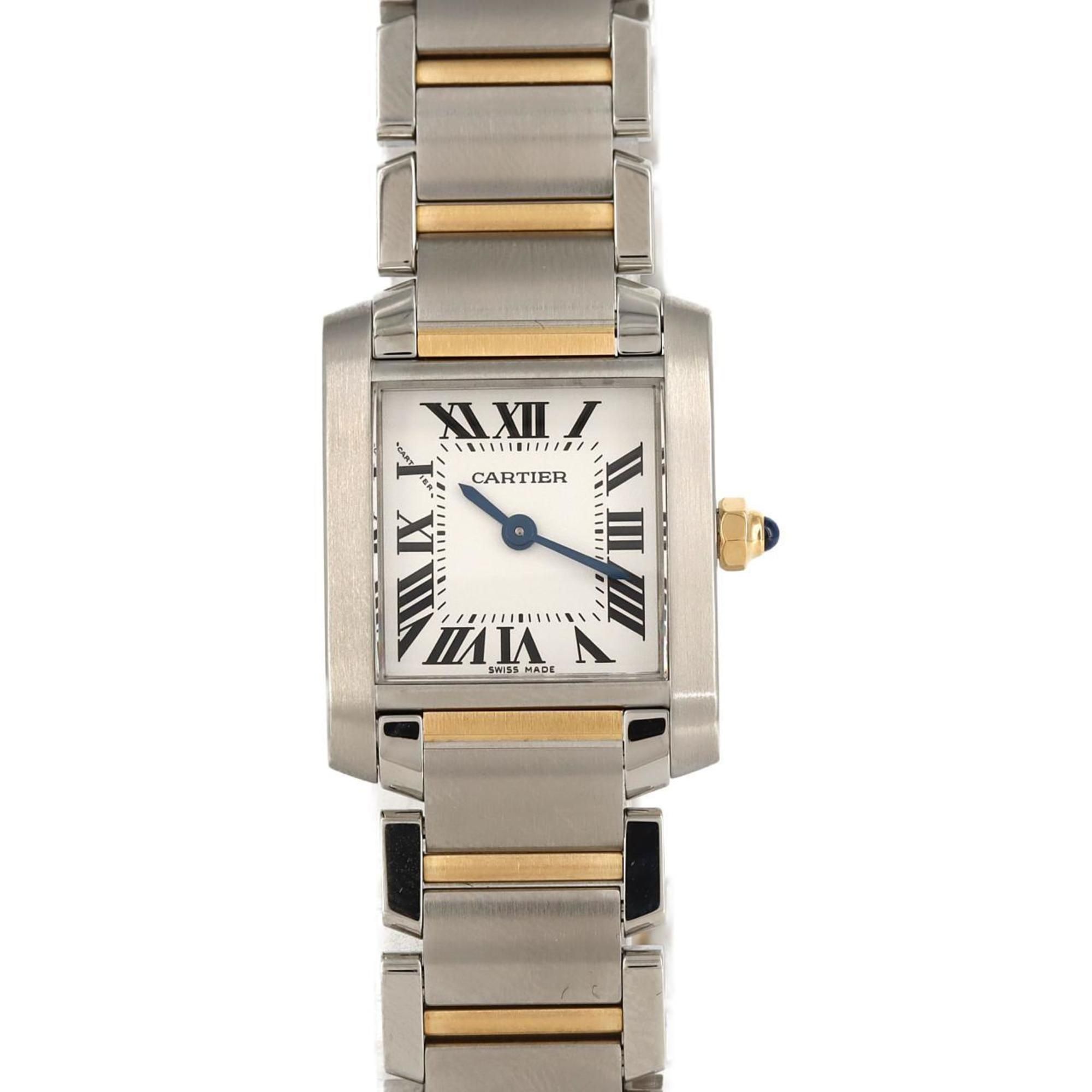 Cartier Tank Francaise SM Combi W51007Q4 SSxYG Wristwatch Quartz