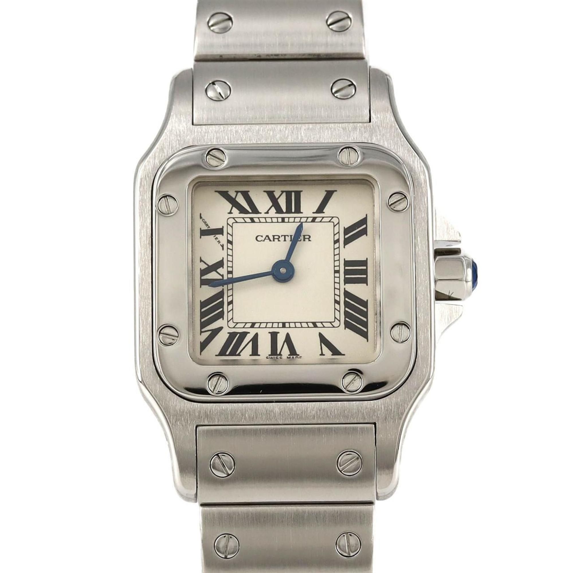 Cartier Santos Galbe SM W20056D6 SS Wristwatch Quartz